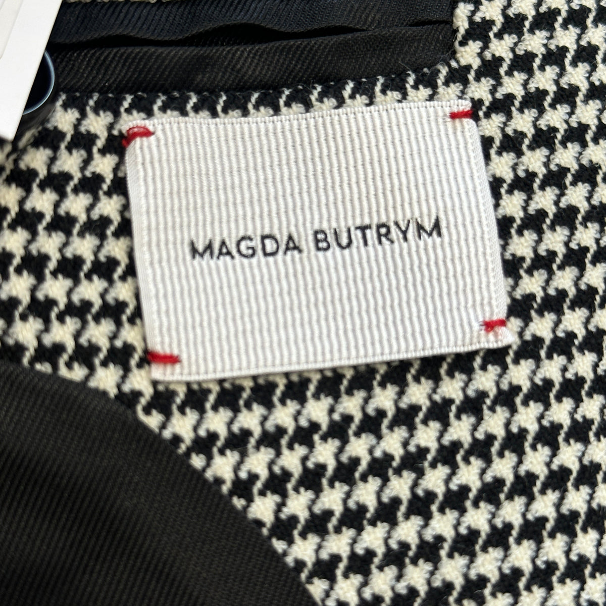 Magda Butrym Houndstooth Blazer (RRP £1700) | Authentic Preloved