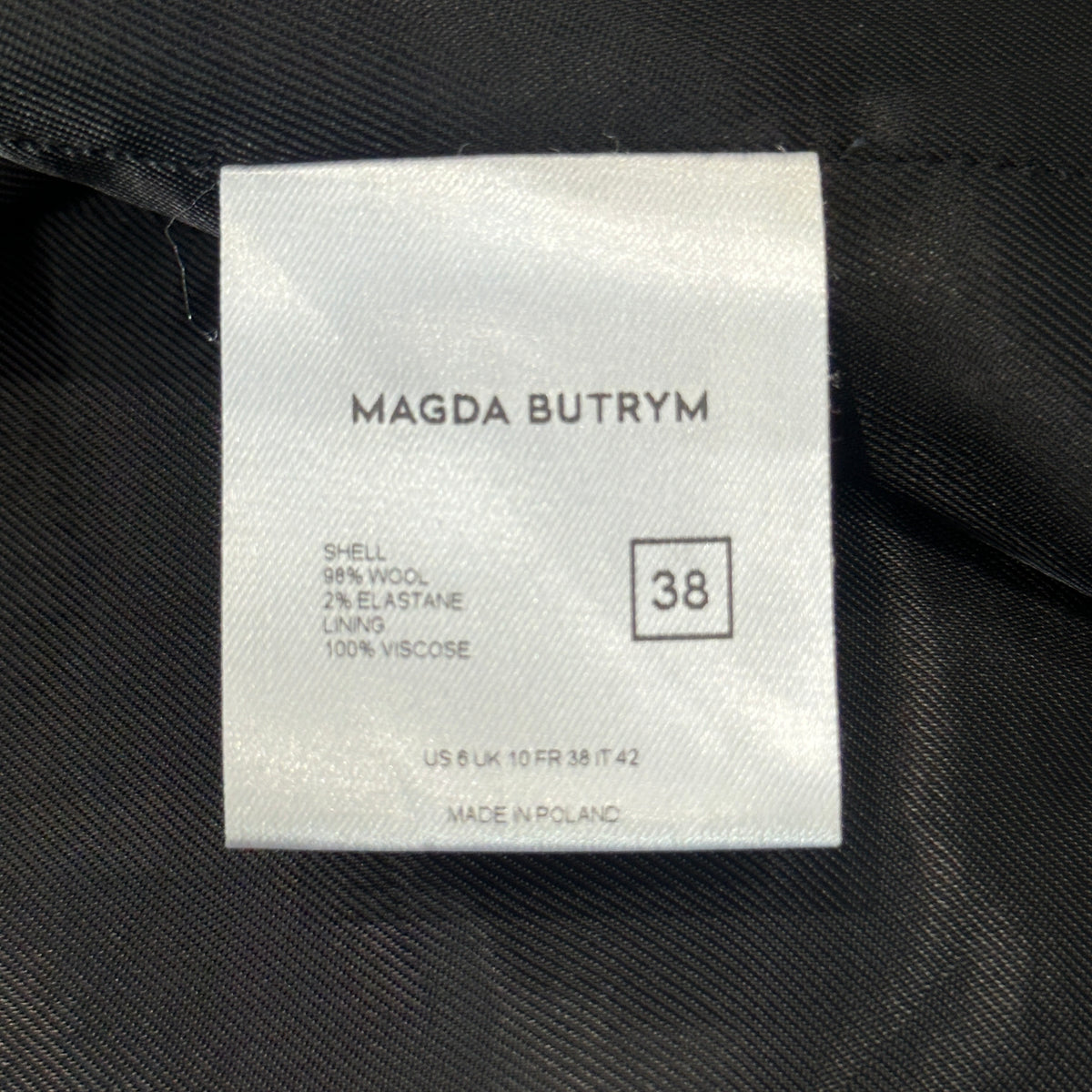 Magda Butrym Houndstooth Blazer (RRP £1700) | Authentic Preloved