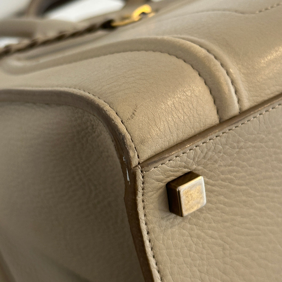 Céline Medium Phantom Luggage Tote in Taupe Leather (RRP £2400) | Authentic Preloved