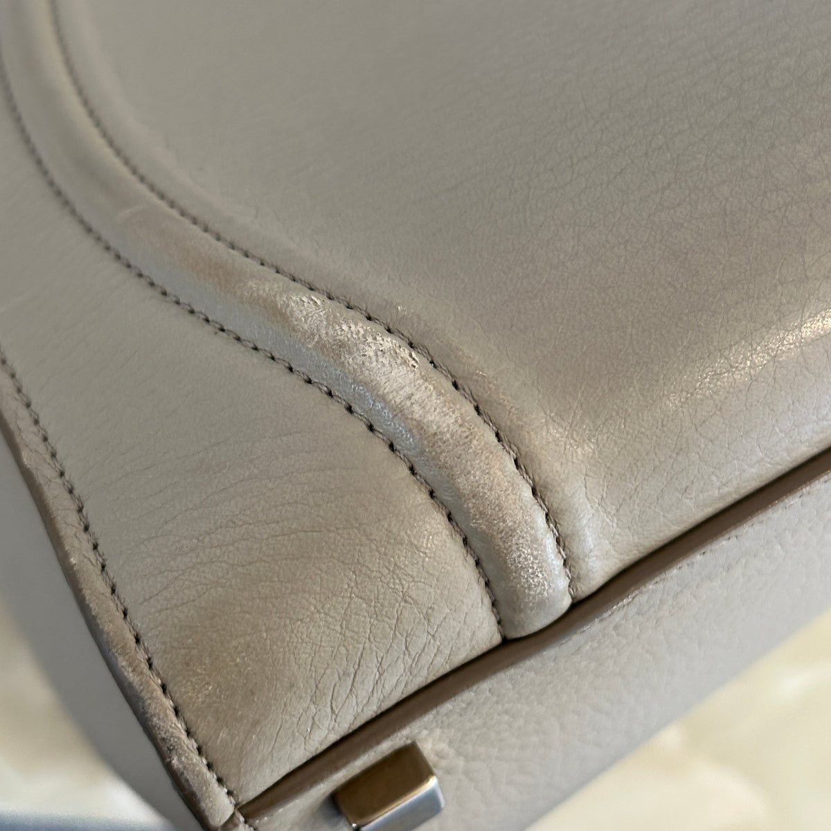 Céline Medium Phantom Luggage Tote in Taupe Leather (RRP £2400) | Authentic Preloved