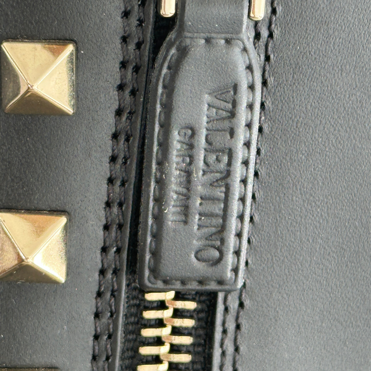 Valentino Garavani Black Leather Rockstud Platform Ankle Boots (RRP £890) | Authentic Preloved