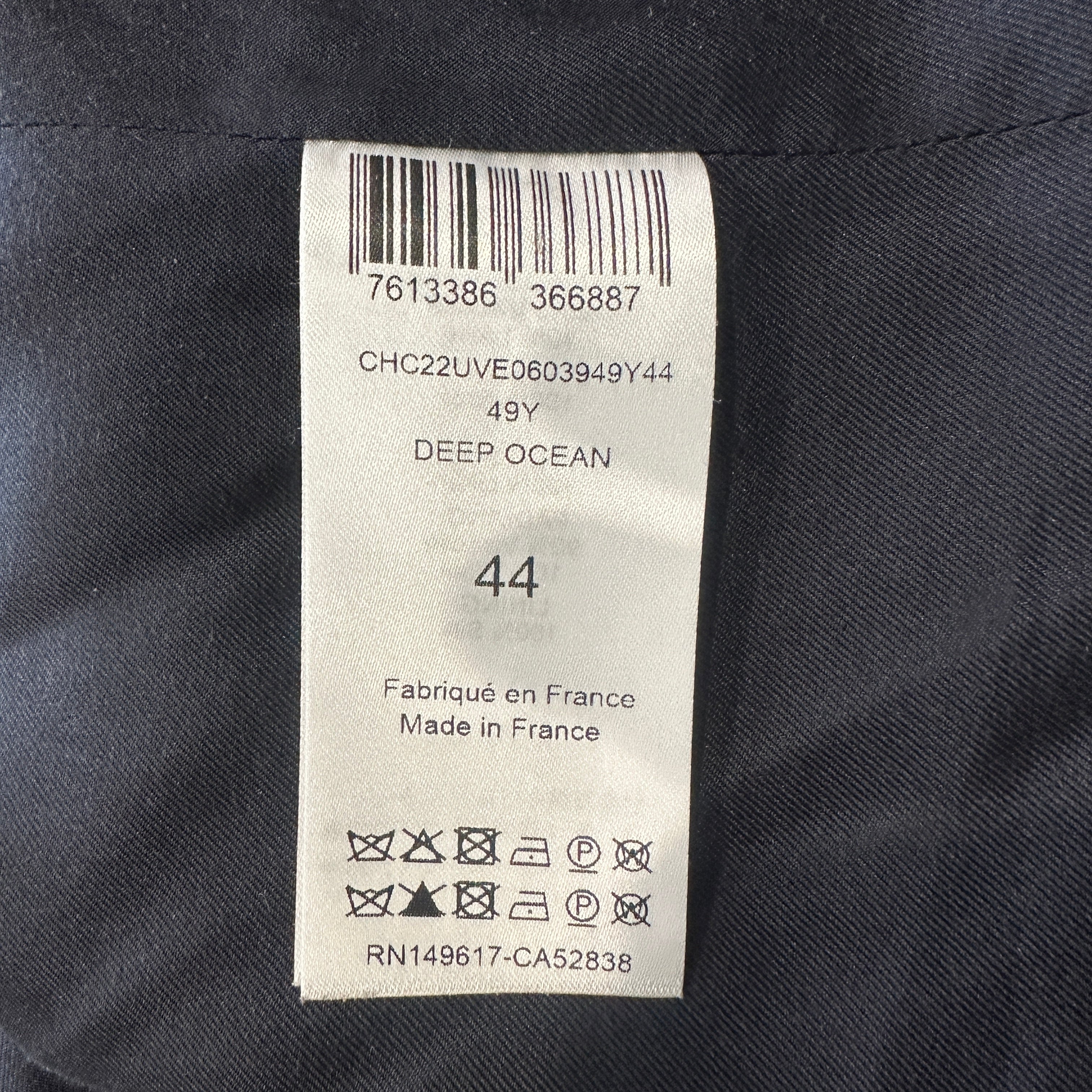 Chloé Deep Ocean Linen Blazer (RRP £1500) | Authentic Preloved
