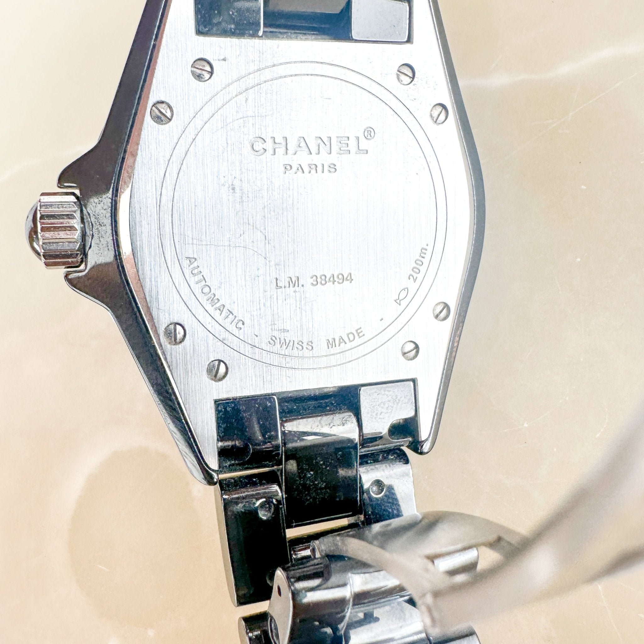 Chanel J12 Black Automatic Ceramic Watch 38mm (RRP £6900) | Authentic Preloved FINAL SALE - Reloved Again