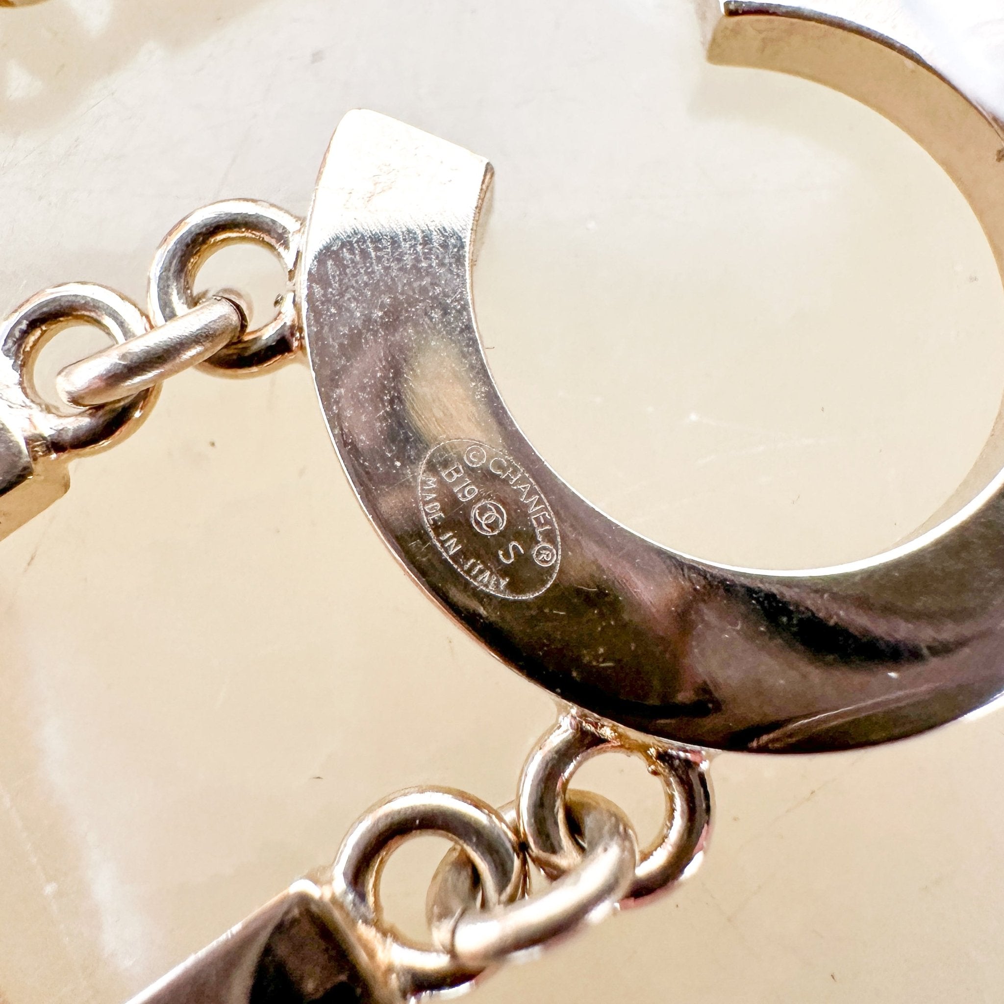 Chanel B20 Gold-Tone Letter Drop Earrings - Collector's Item | Authentic Preloved FINAL SALE - Reloved Again