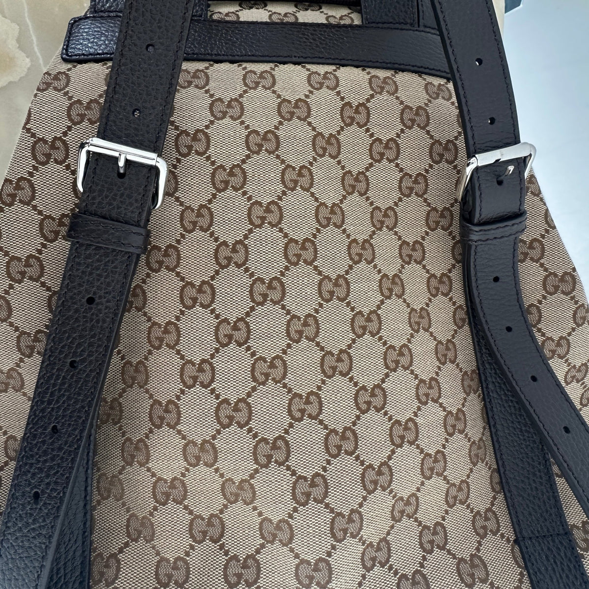 Gucci GG Logo Drawstring Backpack | Authentic Preloved - Reloved Again