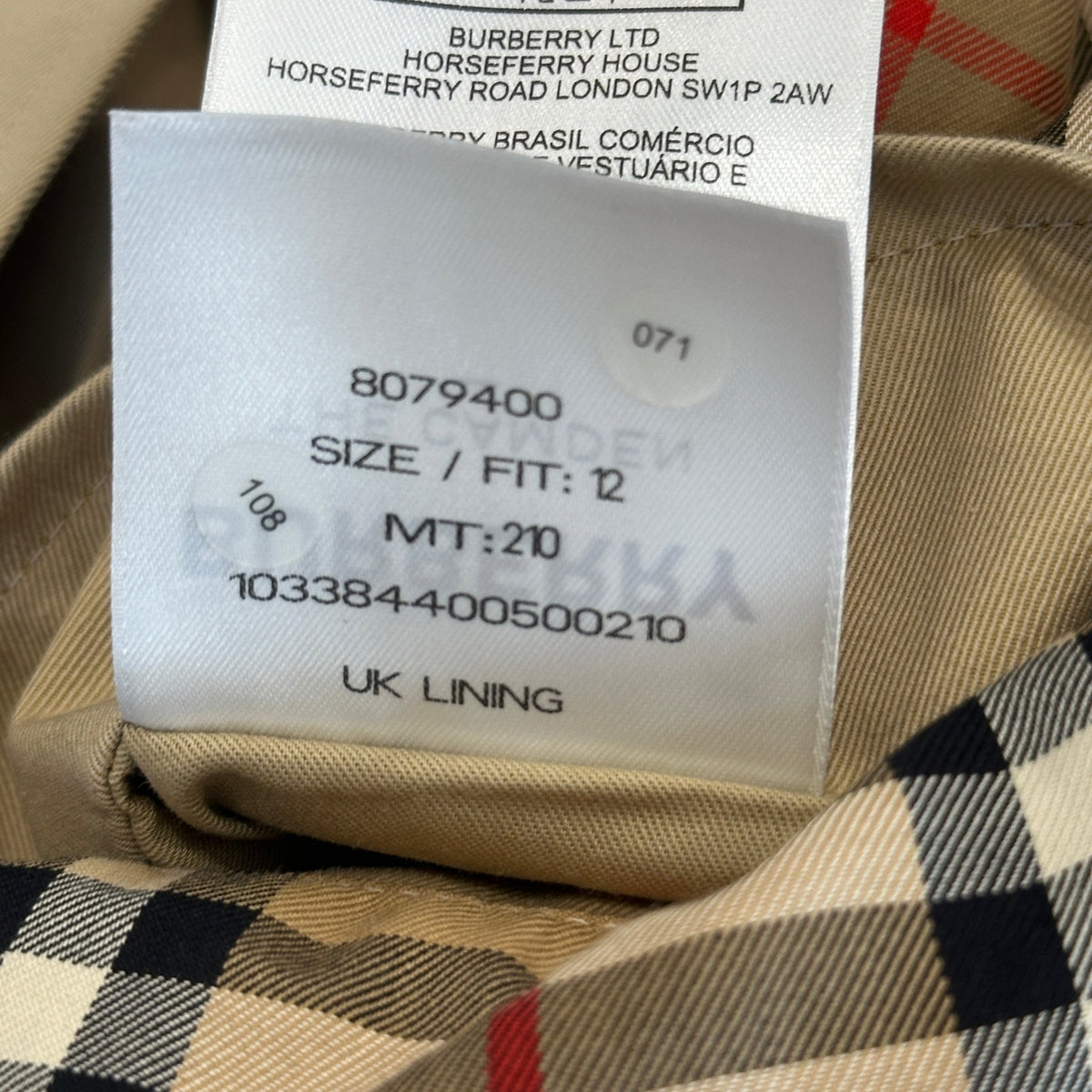 Burberry The Camden Beige Cotton Trench Coat (RRP £1595) | Authentic Preloved - Reloved Again