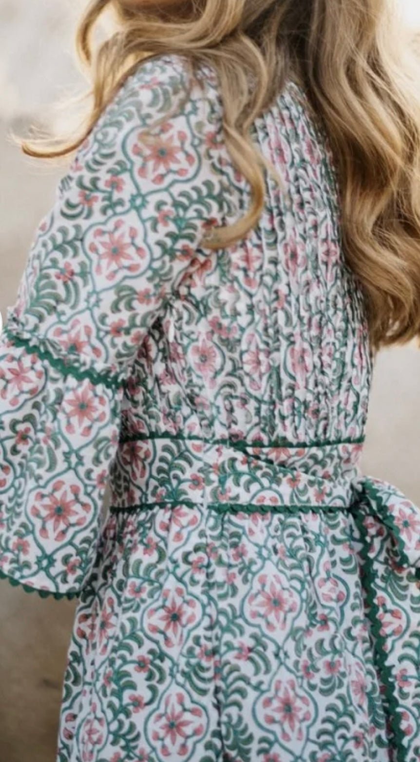 NEW Pink City Prints Green Savannah Dress RRP £170 | Authentic Preloved - Reloved Again