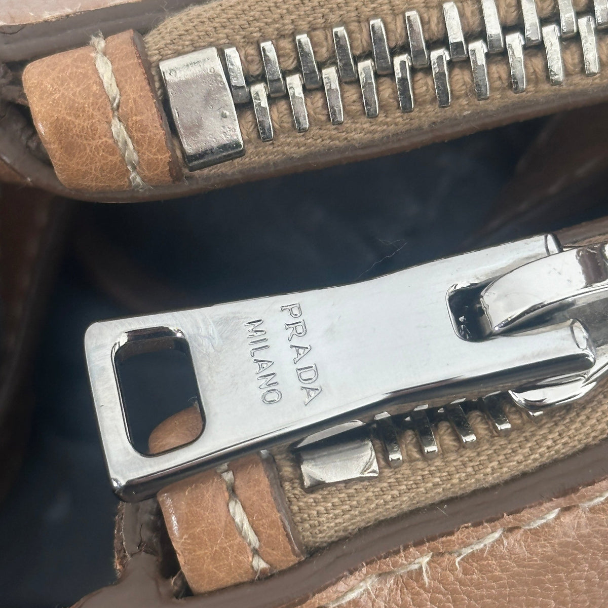 Prada Glacé Calf Fringed Twin Pocket Satchel Tote (RRP £1400) | Authentic Preloved - Reloved Again