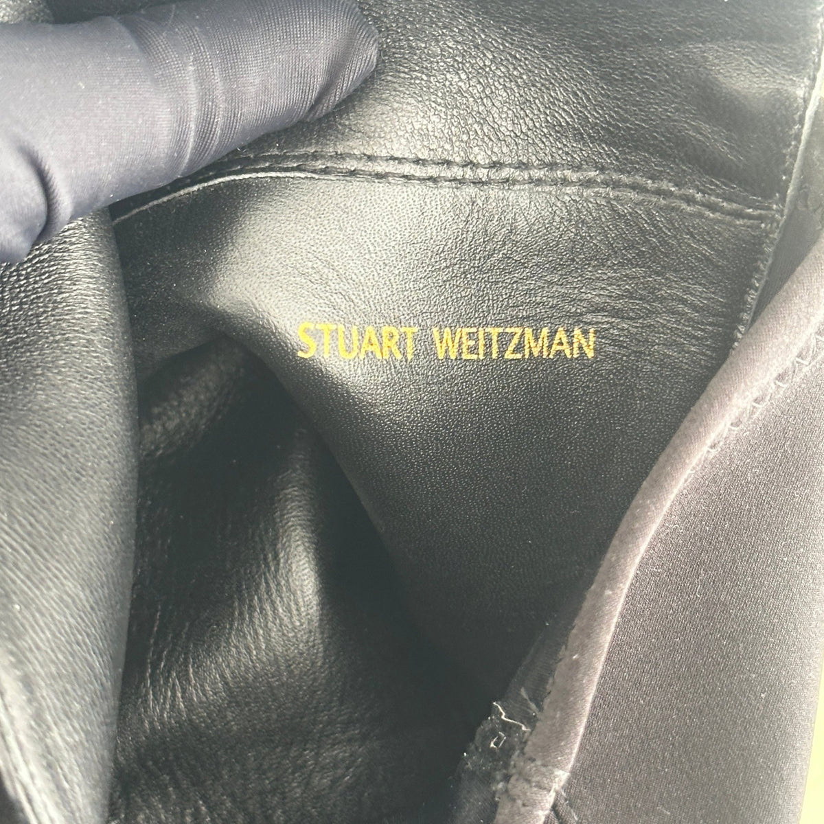 Stuart Weitzman 5050 Lift Black Leather Over-the-Knee Boots (RRP £750) | Authentic Preloved - Reloved Again