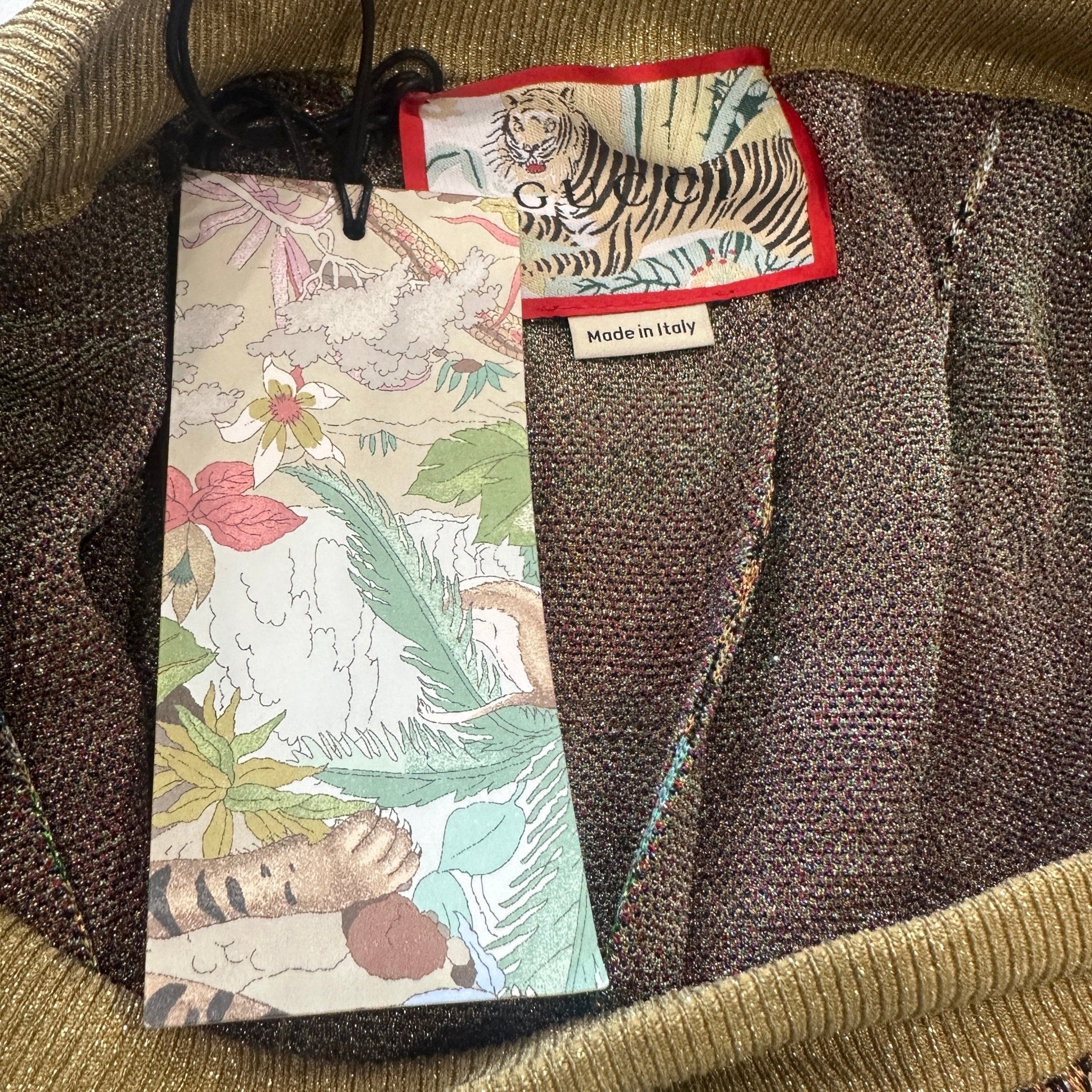 NEW Gucci Tiger Jacquard Pleated Skirt (RRP £1700) | Authentic Preloved - Reloved Again