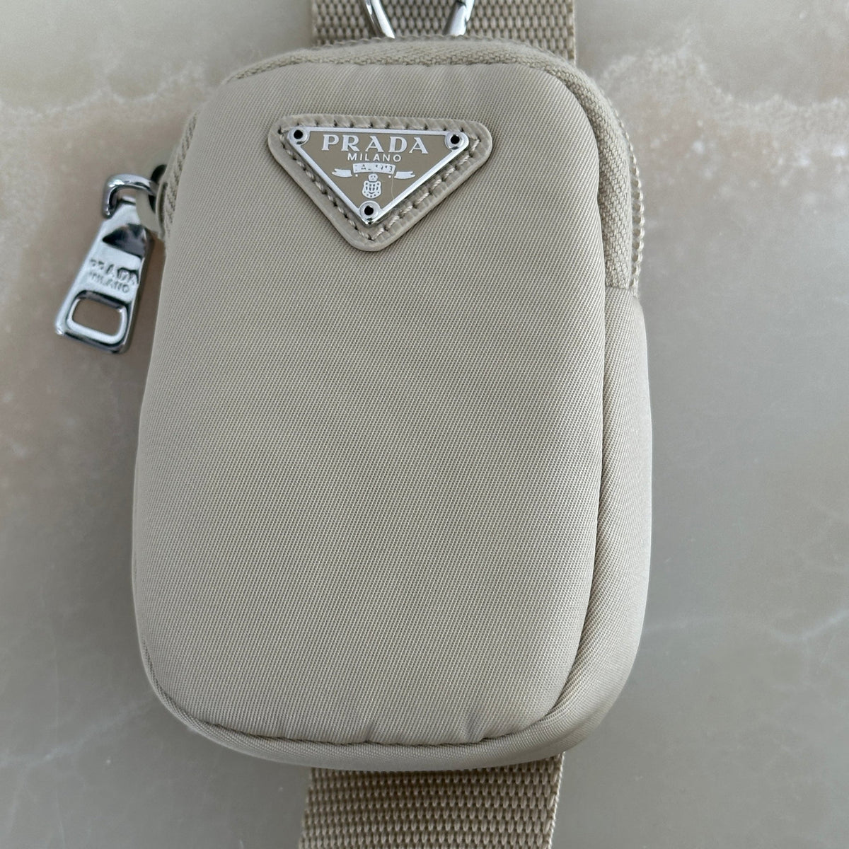 Prada Re-Nylon Shoulder Bag in Deserto (RRP £1510) | Authentic Preloved - Reloved Again
