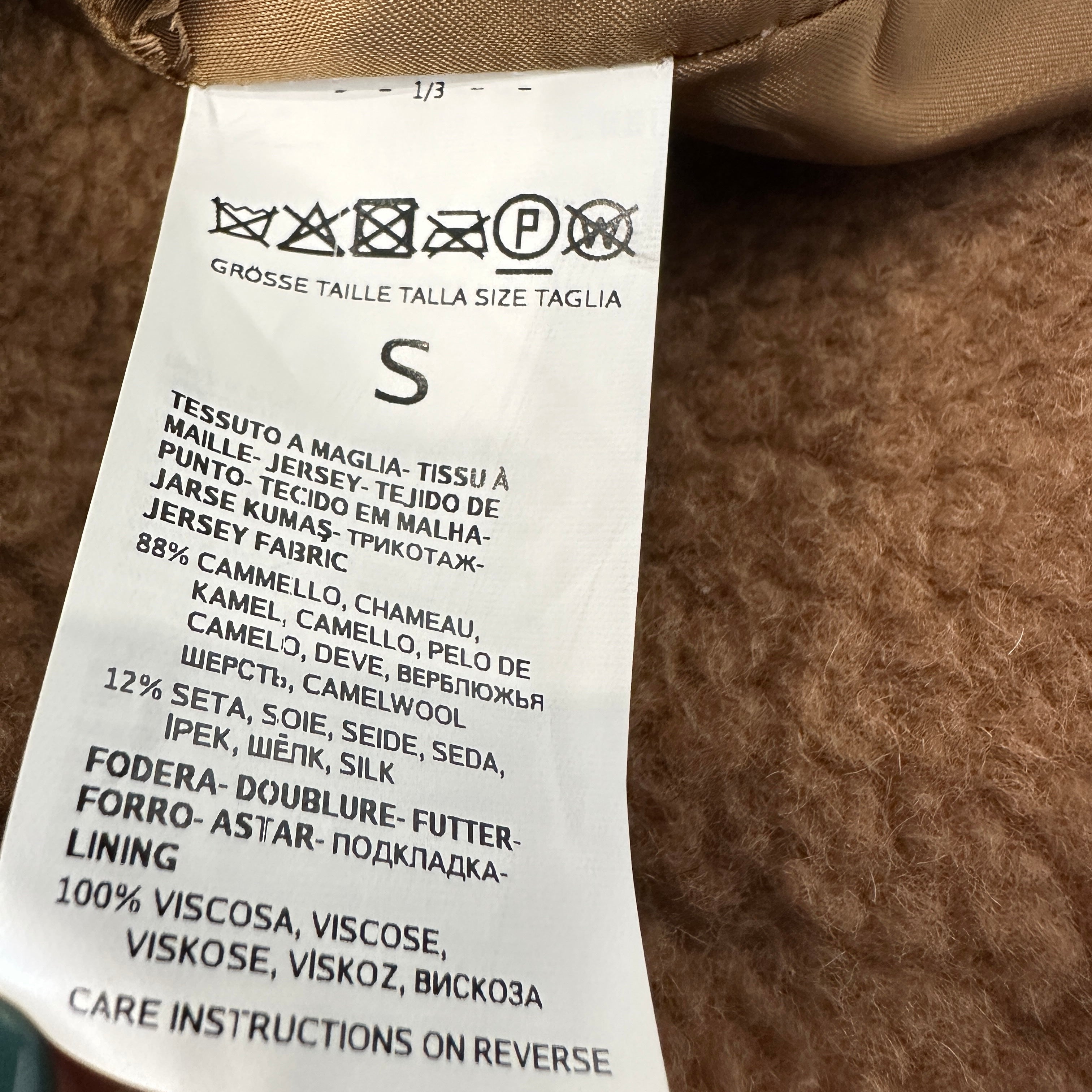Max Mara Studio Teddy Camel Brown Coat (RRP £2770) | Authentic Preloved