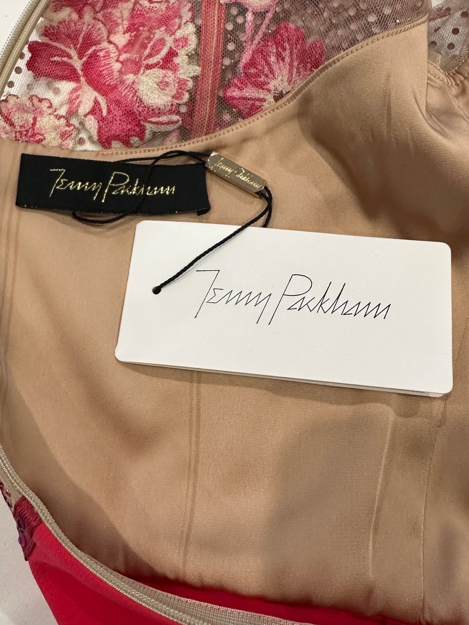 NEW Jenny Packham Neon Pink Beaded Dress RRP £3.5K | Authentic Preloved - Reloved Again