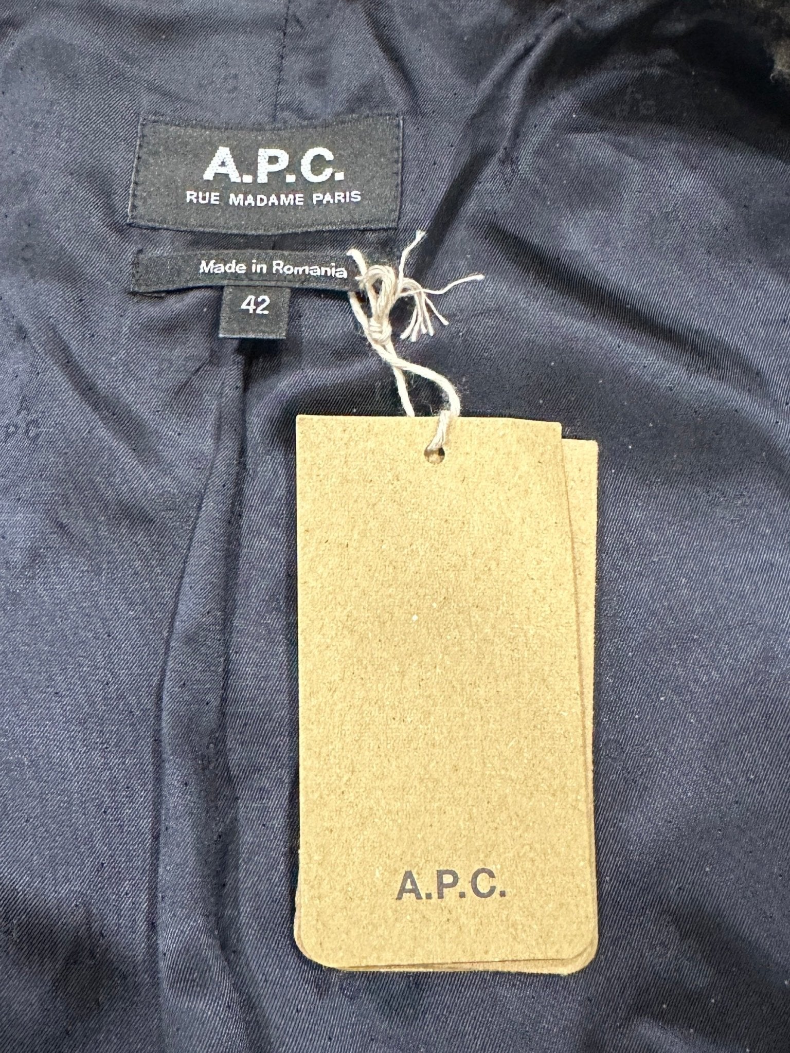 NEW A.P.C. Marron Manteau Ninon Checkered Coat RRP £530 FINAL SALE | Authentic Preloved - Reloved Again