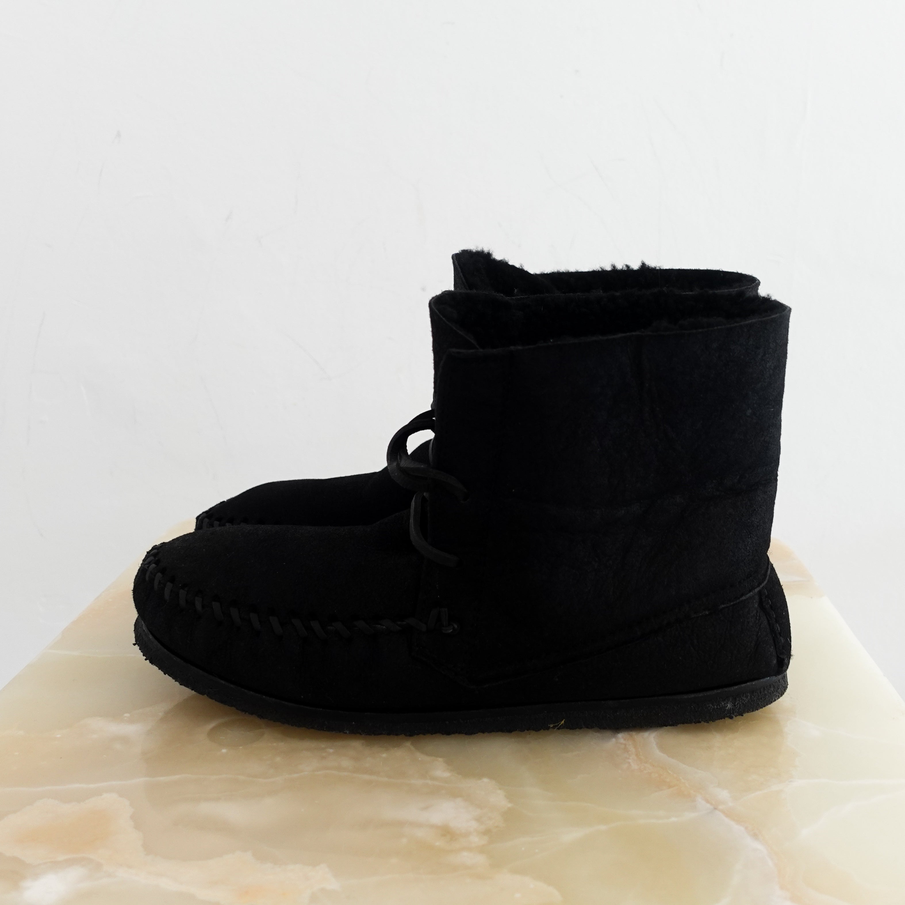 Isabel-Marant-Etoile-Black-Arapaho-Shearling-Boots-side-picture-Chelsea-London