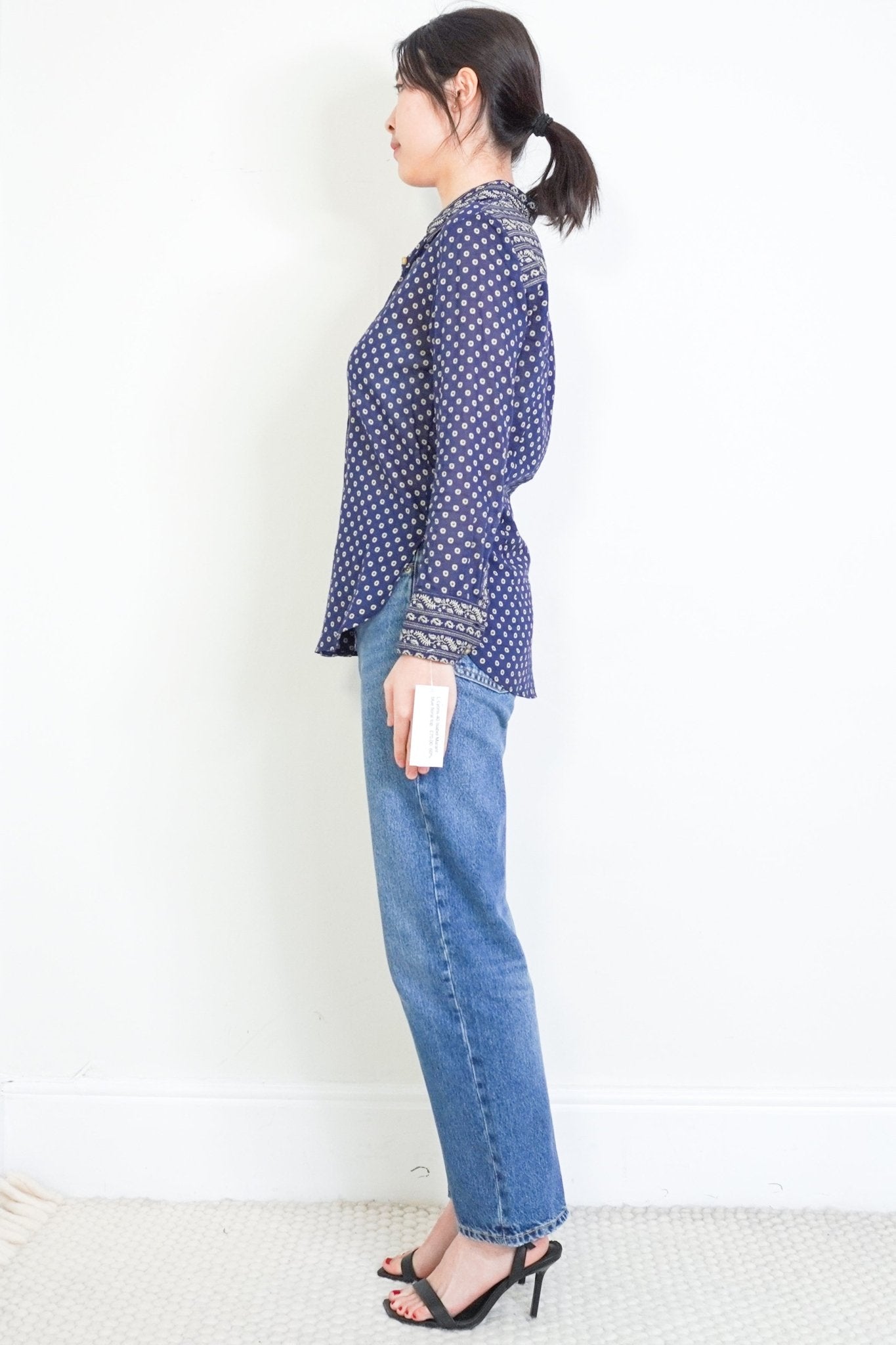 Isabel Marant Etoile Blue Floral Top RRP £395 | Authentic & Preloved - Reloved Again