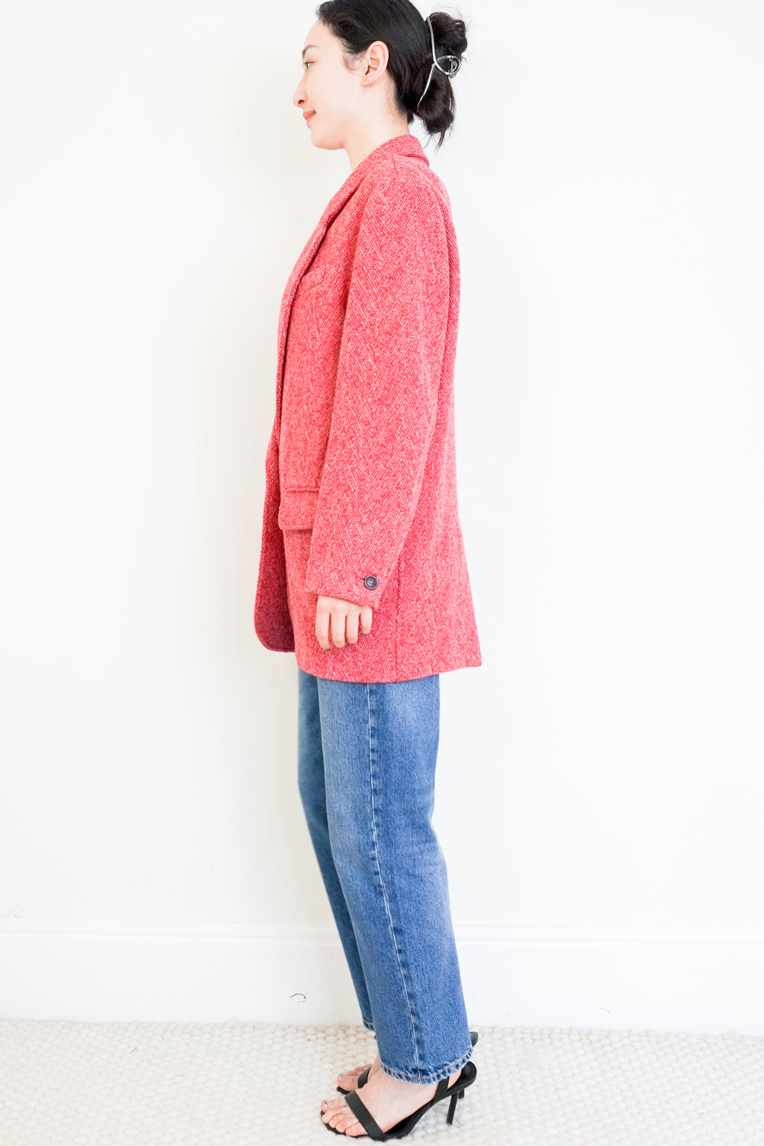 Isabel-Marant-Etoile-Pink-Tweed-Blazer-side-picture-Chelsea-London