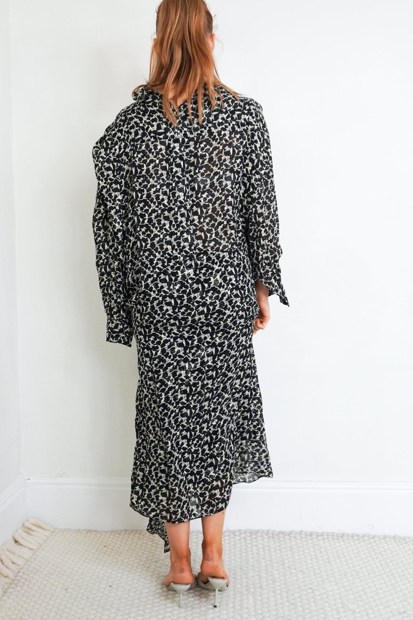 Isabel Marant Monochrome Botanical Print Dress RRP £800 | Authentic & Preloved - Reloved Again