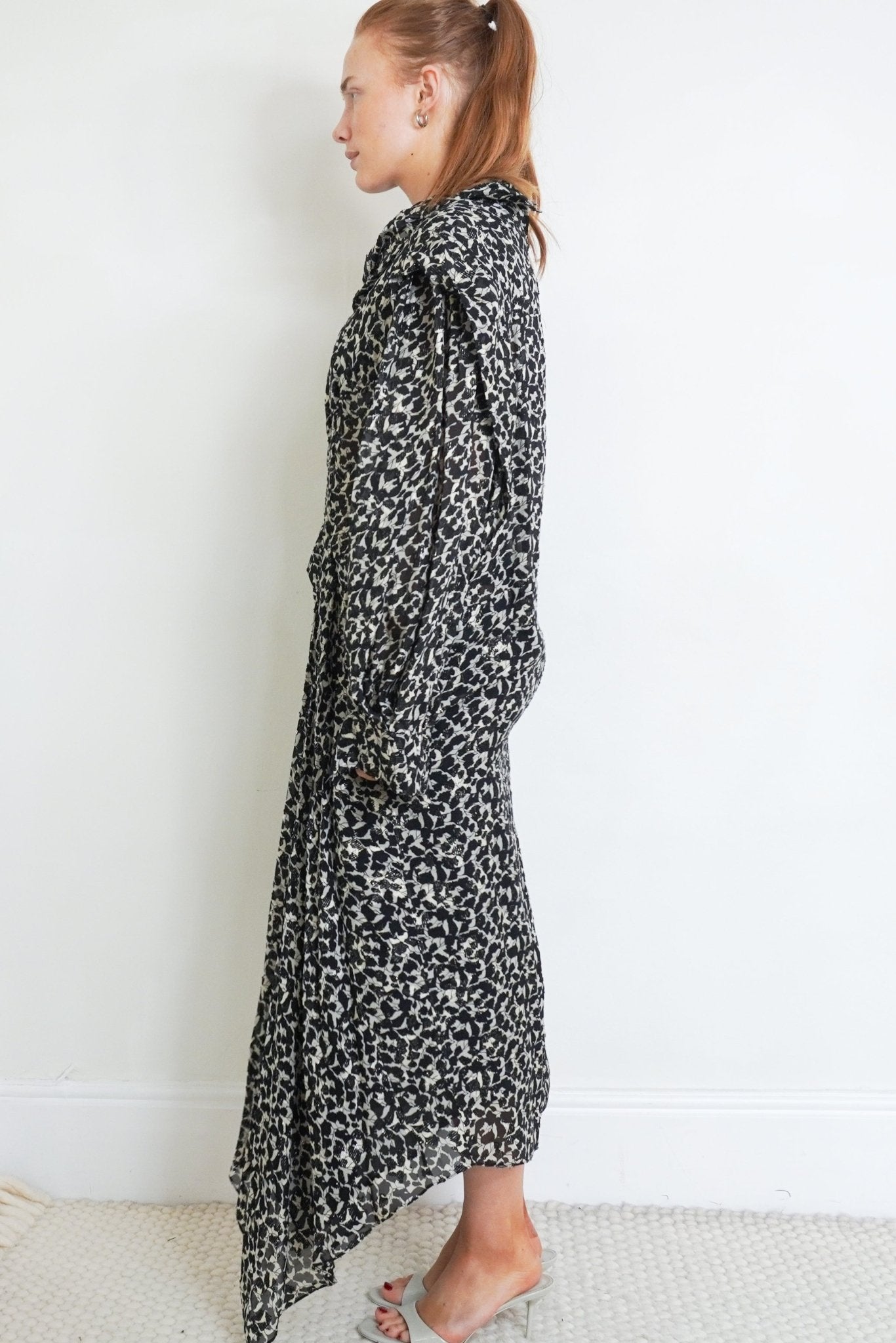 Isabel Marant Monochrome Botanical Print Dress RRP £800 | Authentic & Preloved - Reloved Again