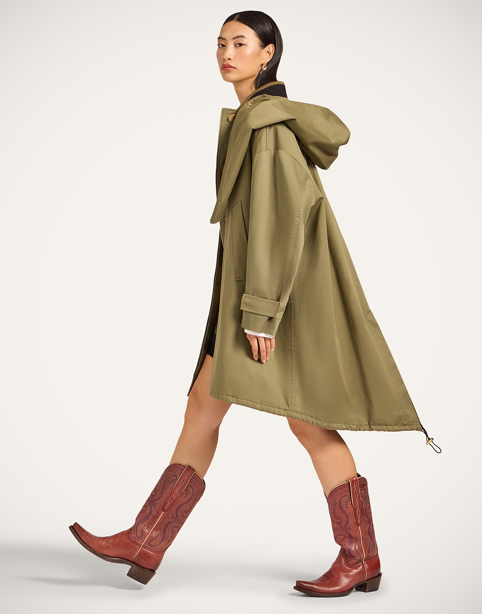 CURRENT SEASON La Double J Green Solid Parka RRP £1600 | Authentic Preloved - Reloved Again