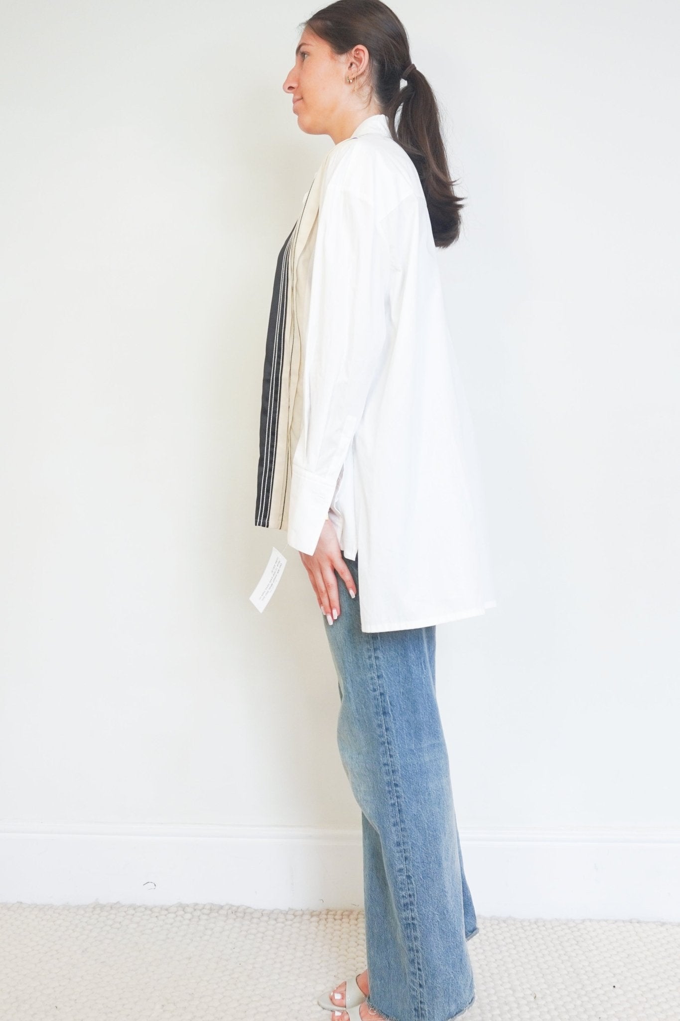 JOSEPH Bacar Poplin Colour Block Shirt (RRP £445) | Authentic Preloved - Reloved Again