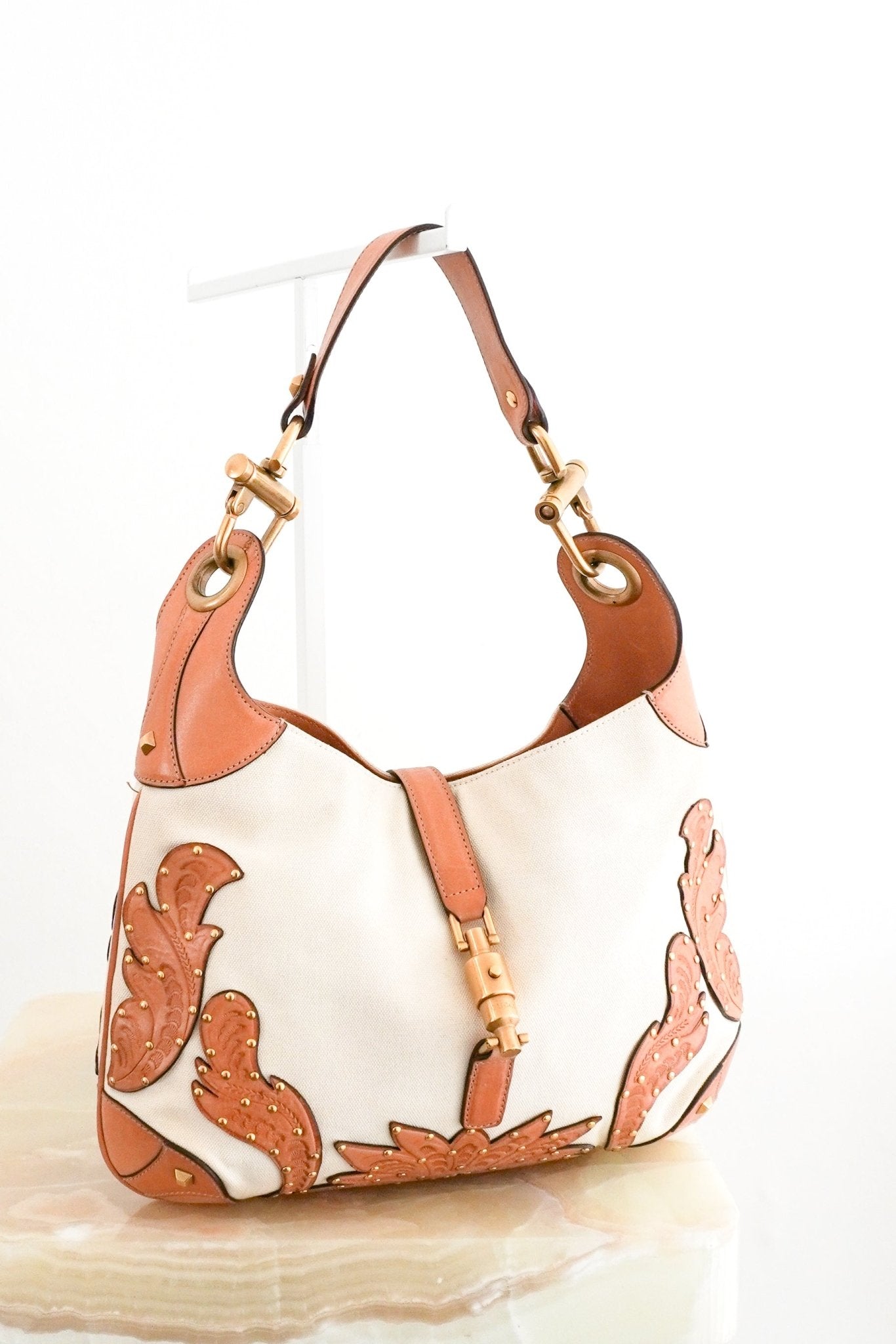 Jackie Cream Canvas 1961 Bag RRP £2500 | Authentic Preloved - Reloved Again
