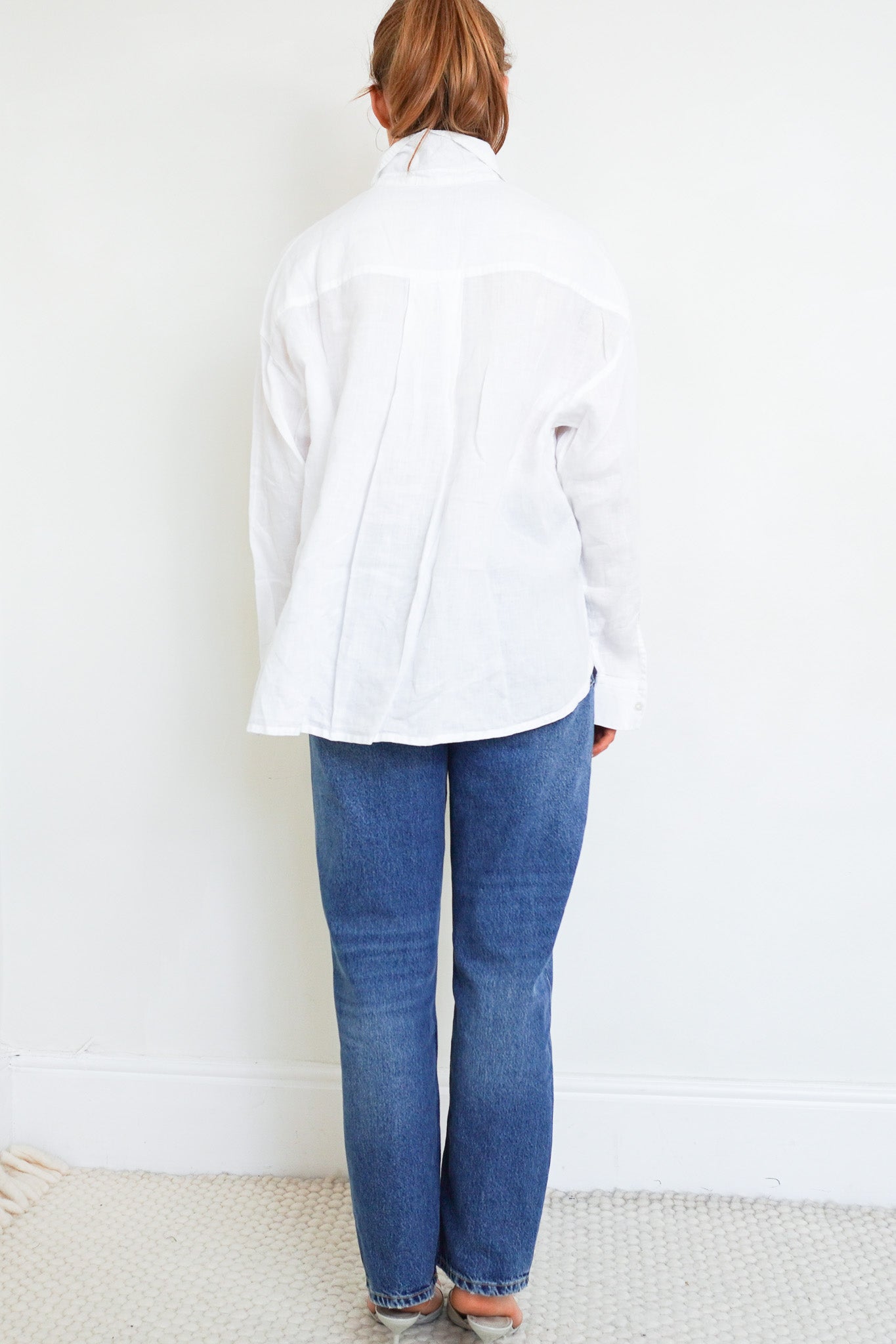 James-Perse-White-Cotton-Buttoned-Shirt-Back-Picture