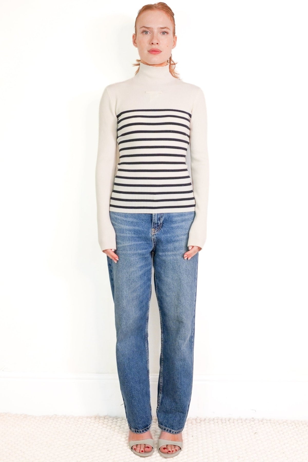 Jean Paul Gaultier Striped Cutout Top (RRP £370) | Authentic Preloved - Reloved Again