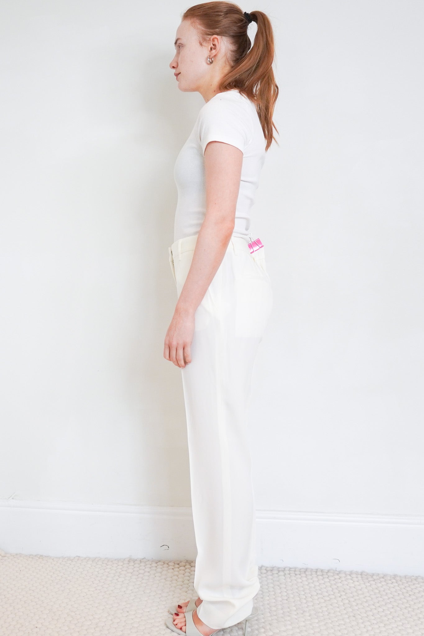 Jil Sander White Trousers RRP £1200 | Preloved Authentic - Reloved Again