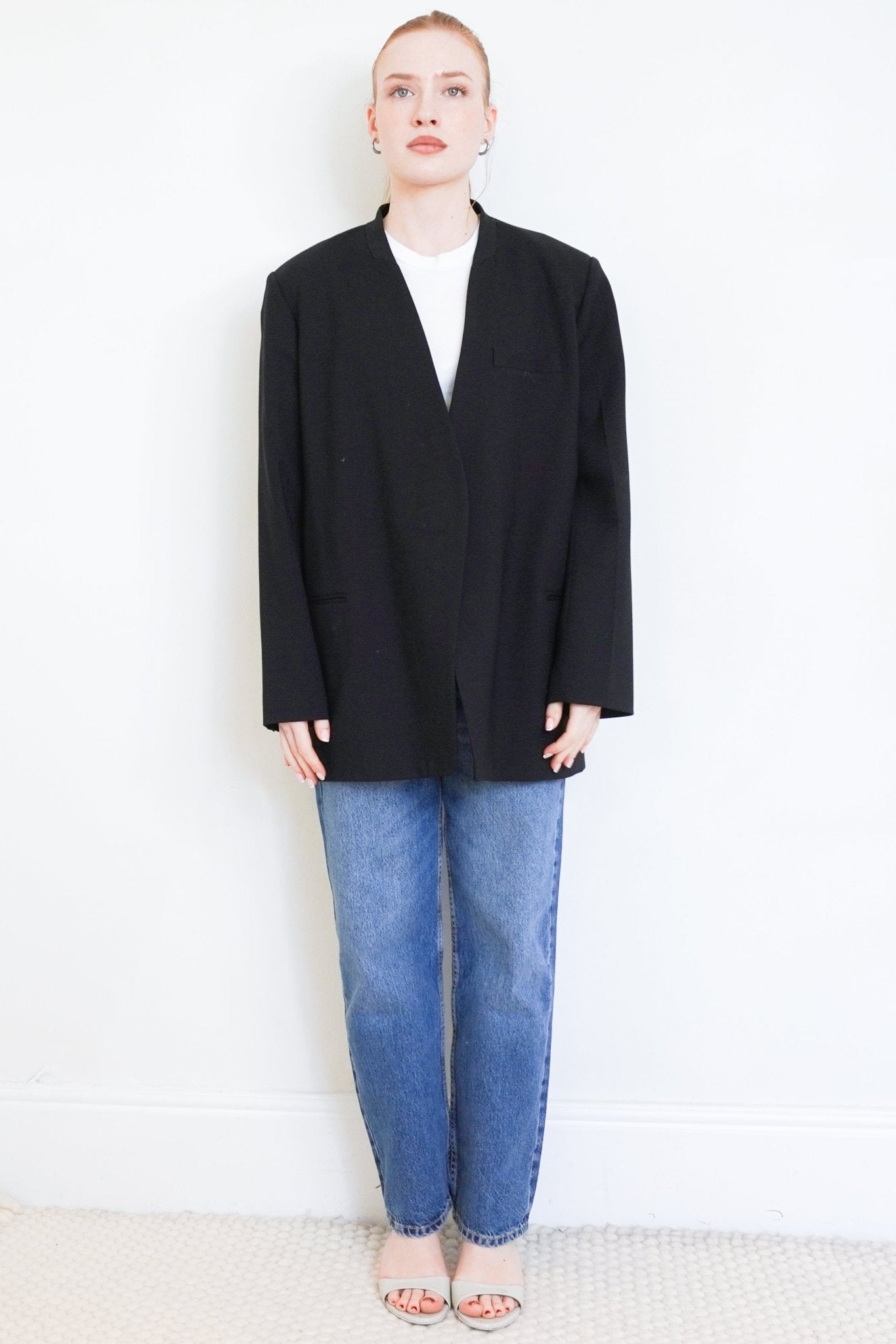 Joseph Black Crepe Victor Jacket RRP £700 | Authentic Preloved - Reloved Again