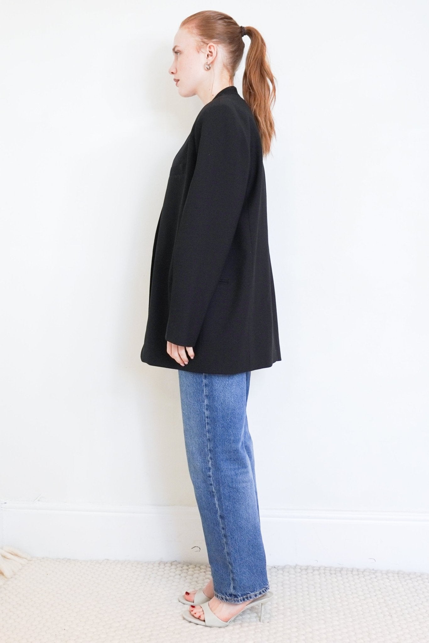 Joseph Black Crepe Victor Jacket RRP £700 | Authentic Preloved - Reloved Again