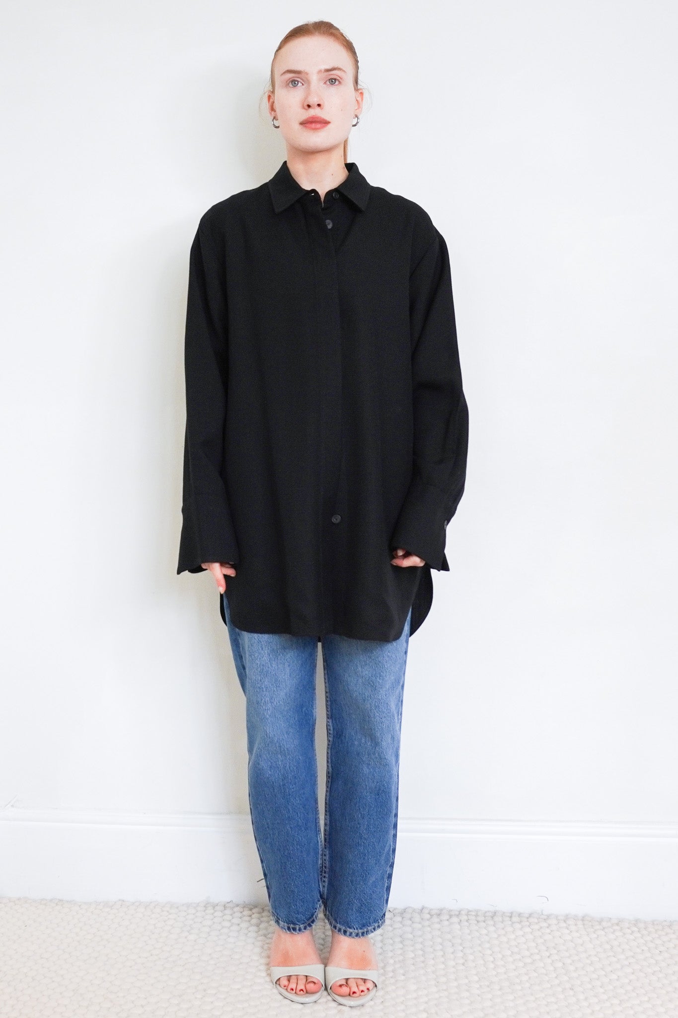 Joseph Long Line Black Shirt | Authentic Preloved - Reloved Again