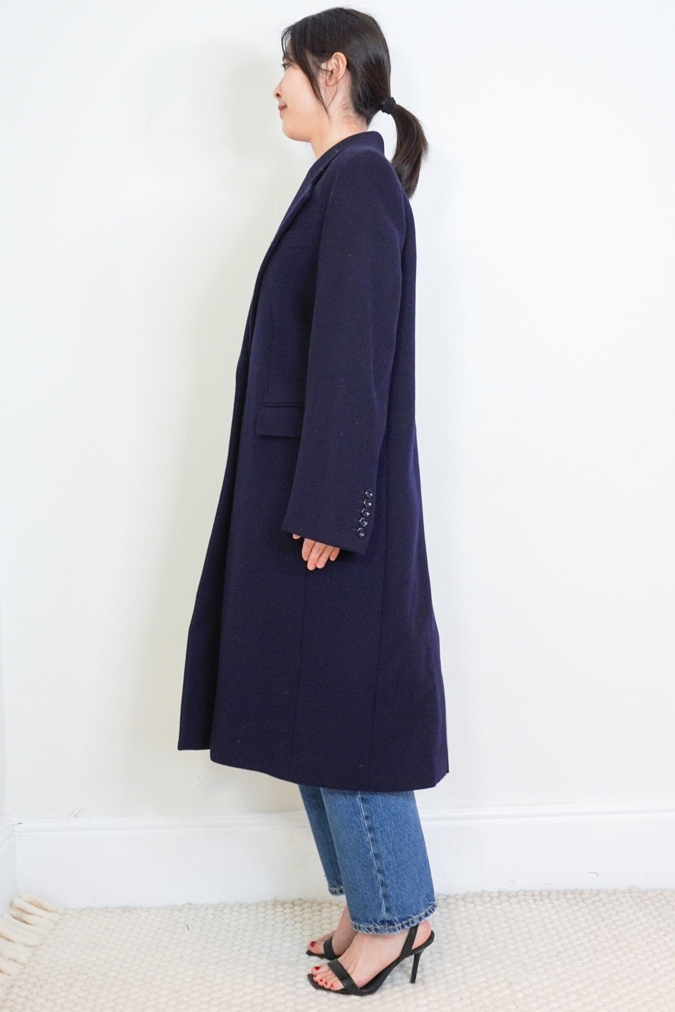 Joseph Navy Magnus Tailored Coat RRP £1300 | Authentic Preloved - Reloved Again