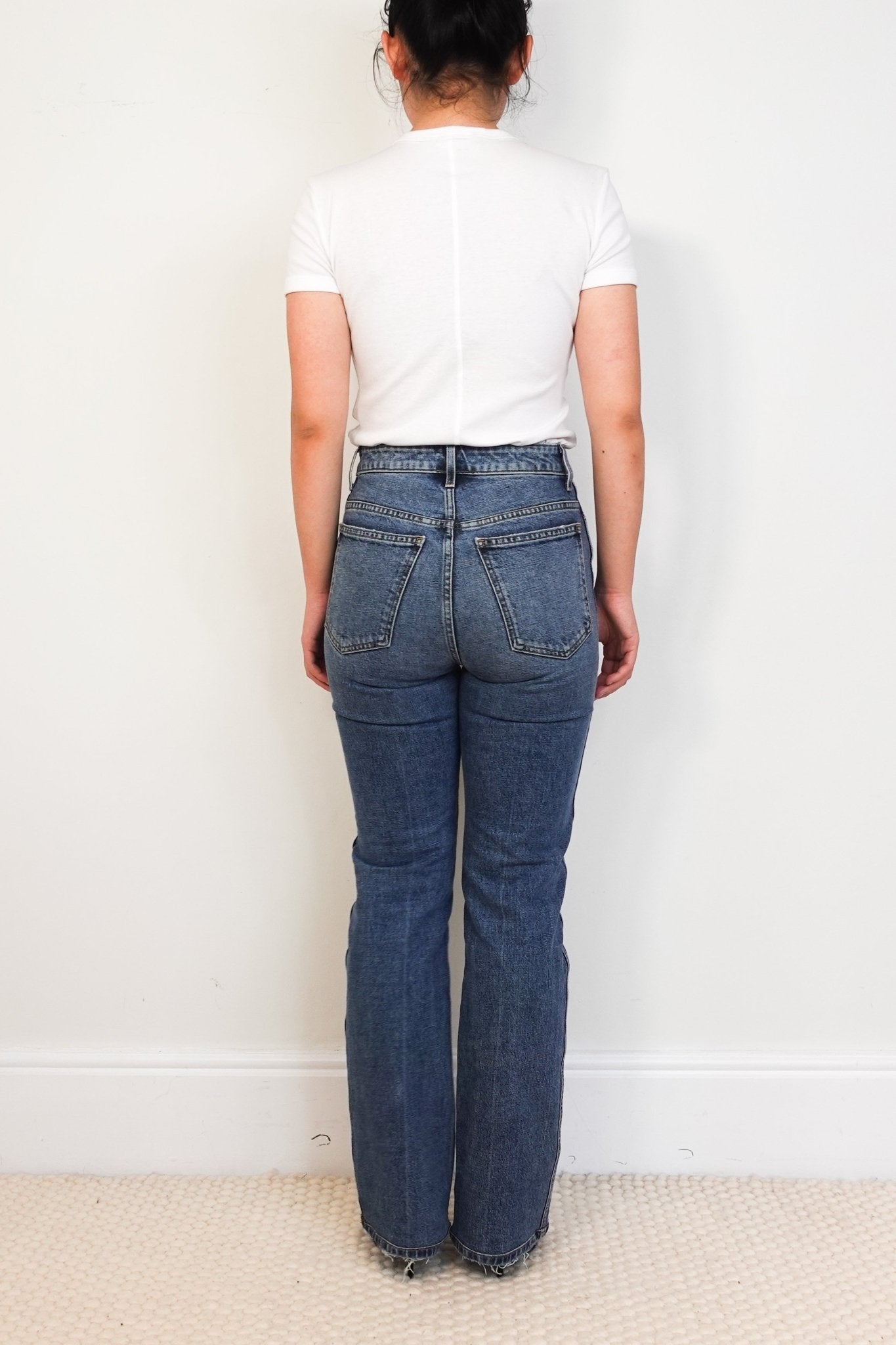 Khaite Danielle Blue Straight Leg Jeans RRP £800 | Authentic Preloved - Reloved Again