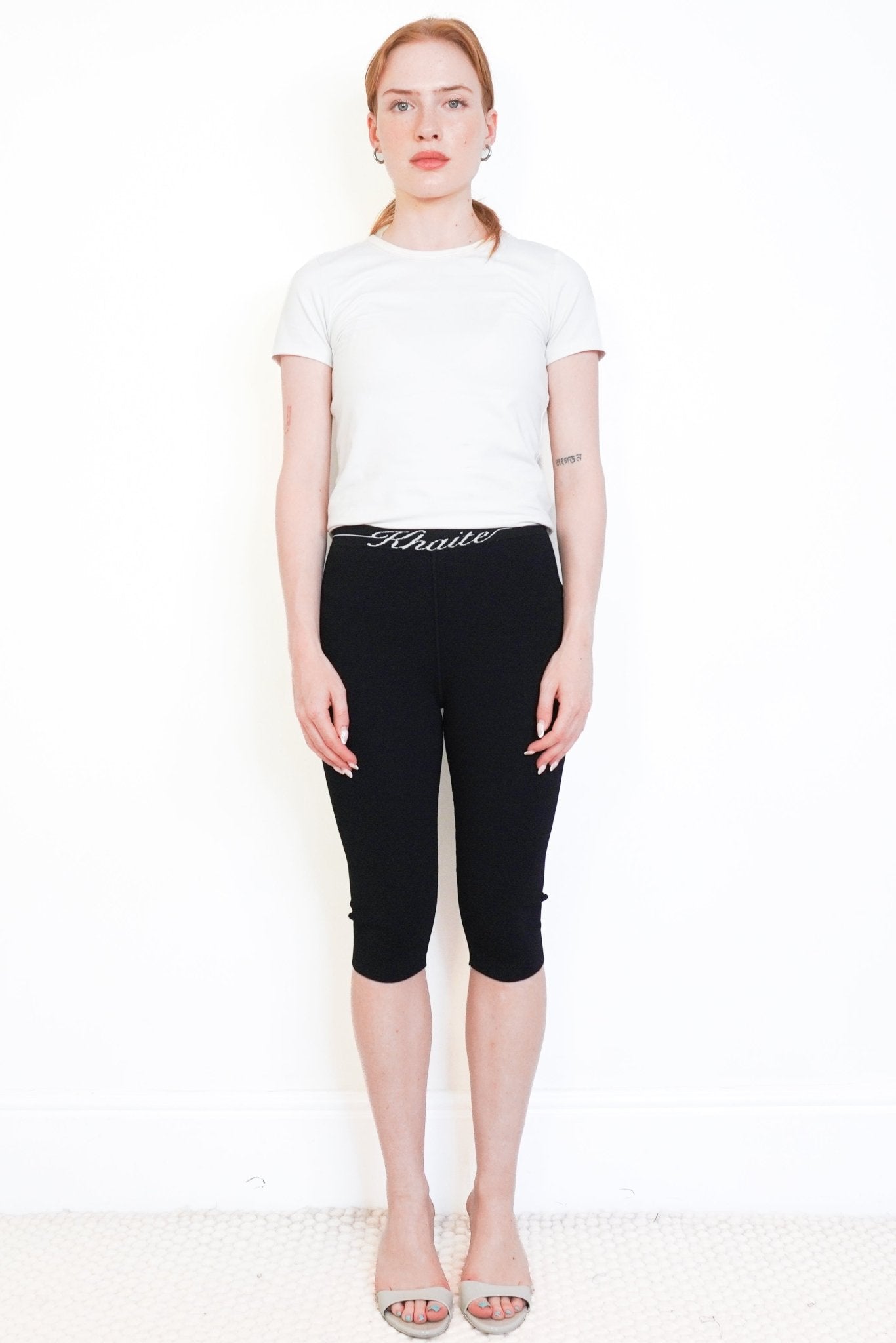 Khaite Harden Intarsia Ribbed Stretch-Jersey Shorts in Black (RRP £485) | Authentic Preloved - Reloved Again