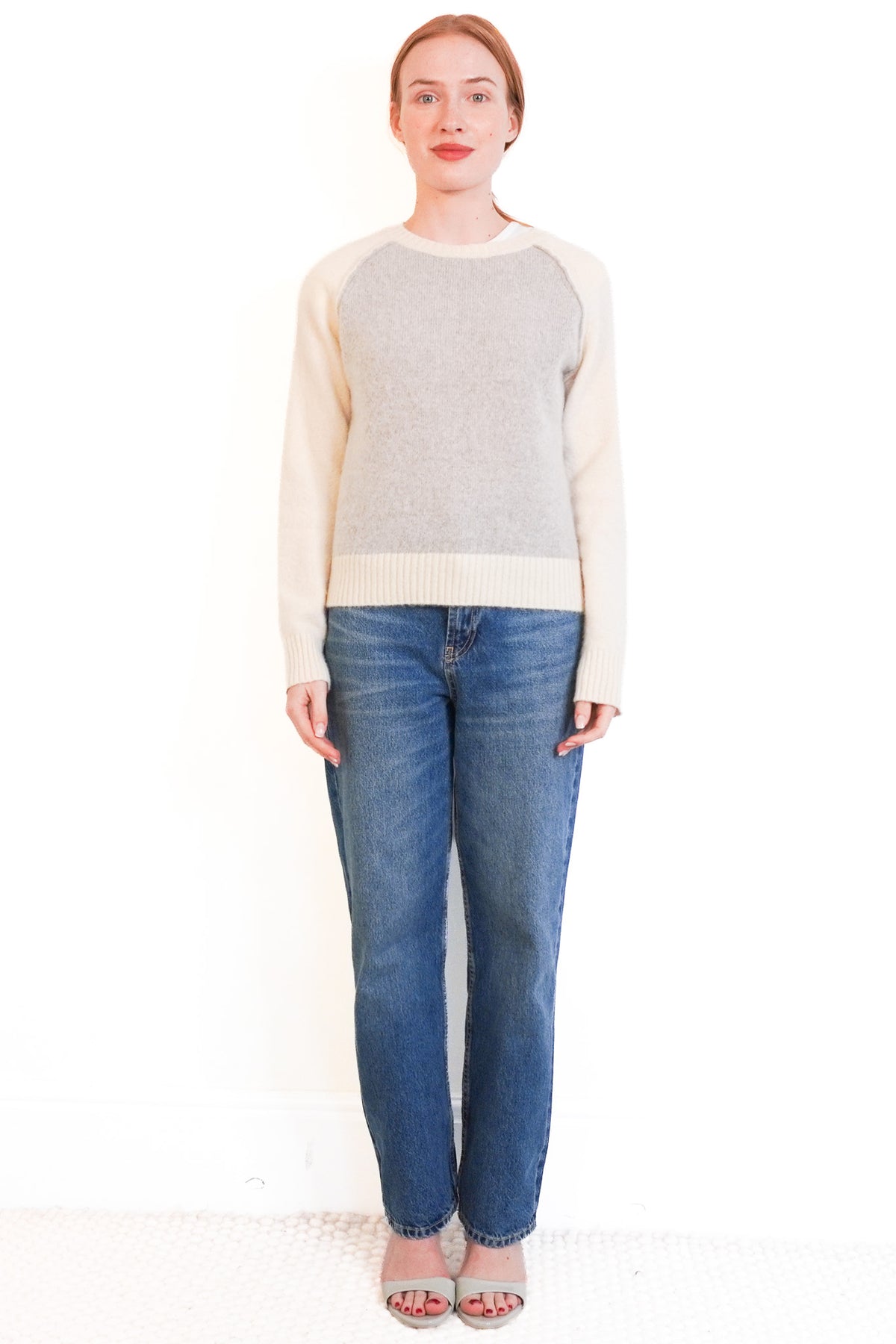 Kujten Cashmere Raglan Jumper Front
