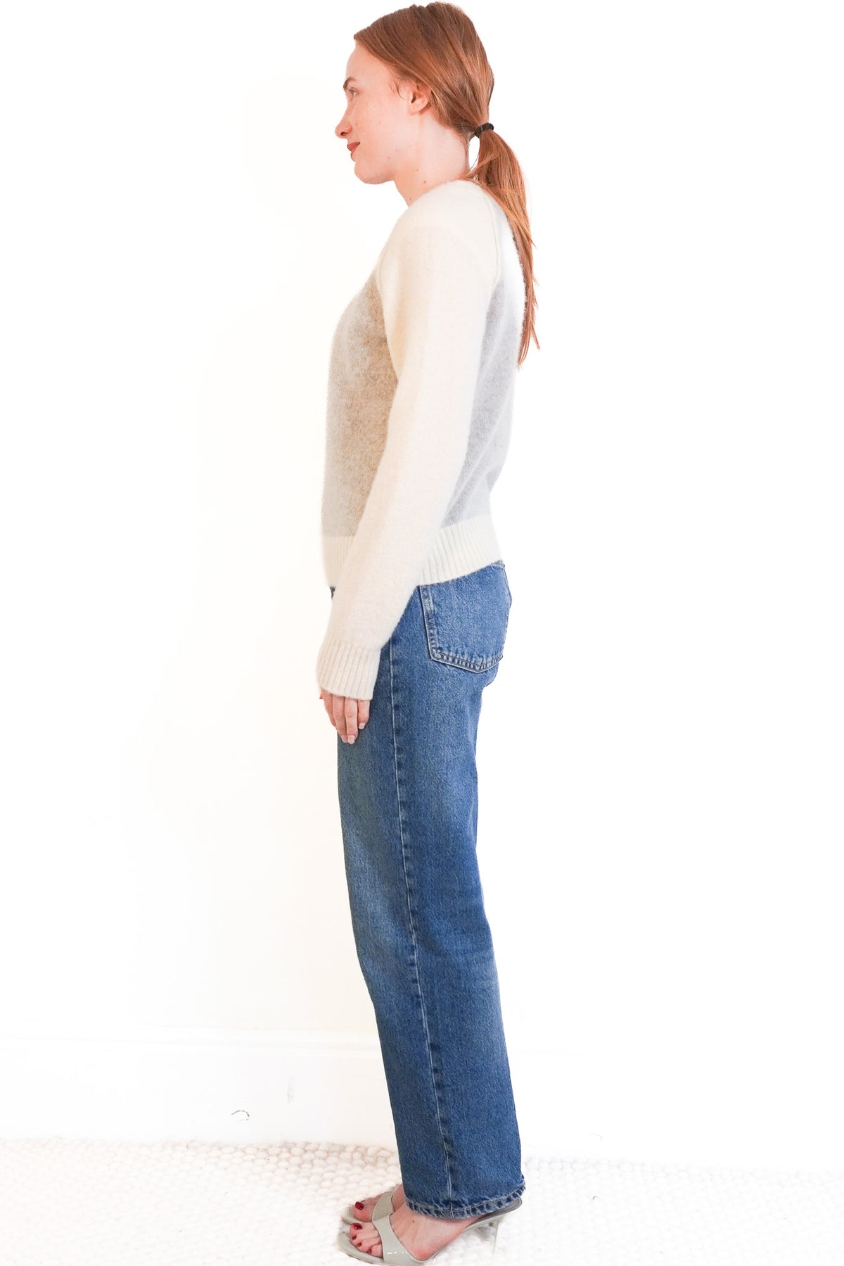 Kujten Cashmere Raglan Jumper Side