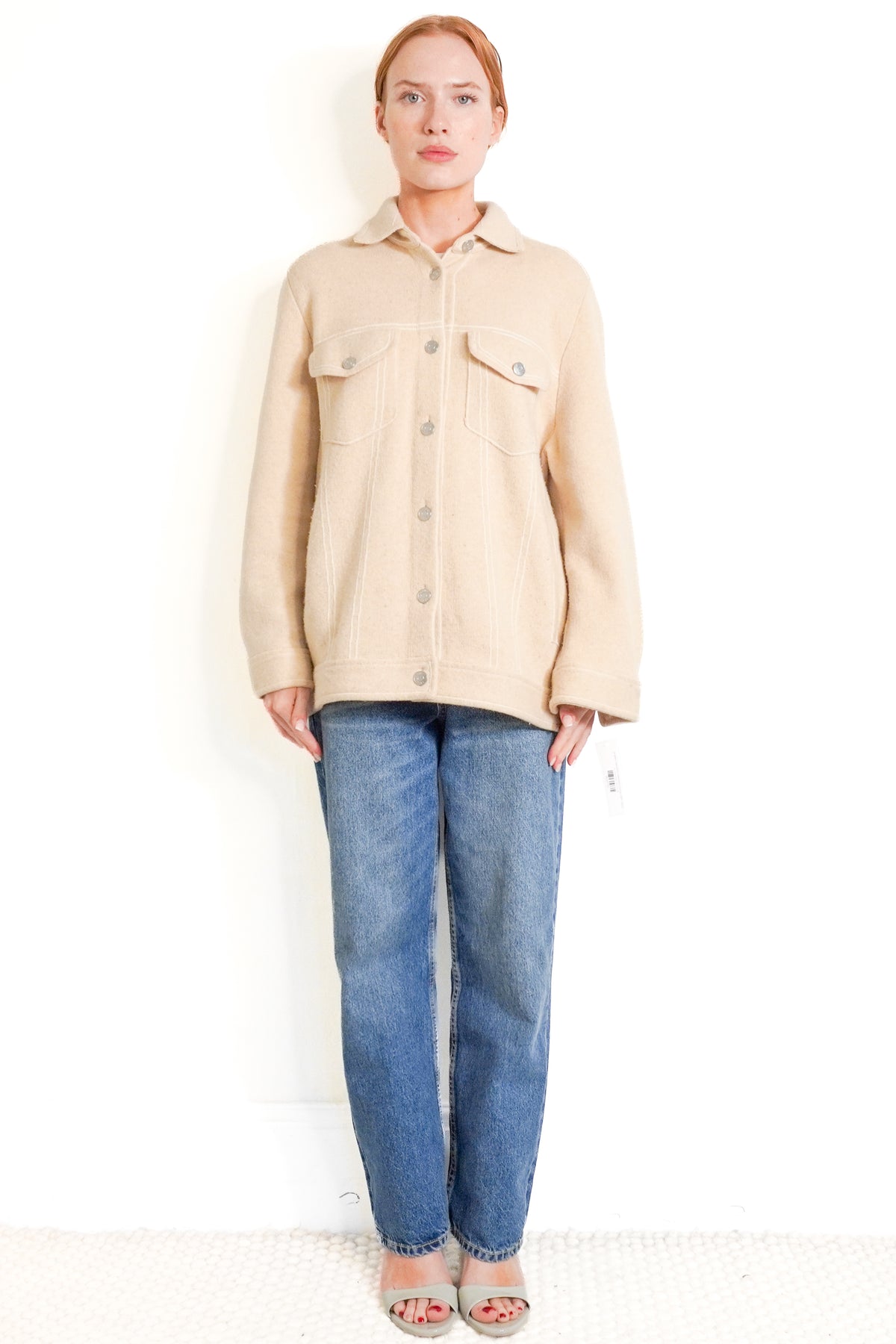 Kujten Topstitch Cashmere Jacket (RRP £800) | Authentic Preloved front