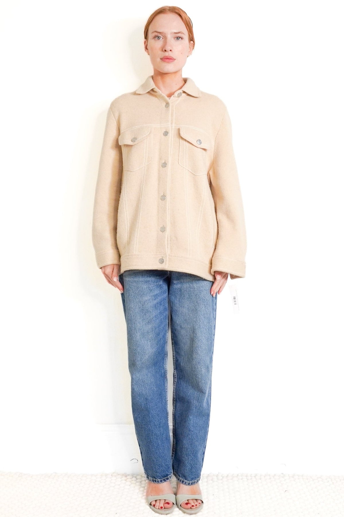 Kujten Topstitch Cashmere Jacket (RRP £800) | Authentic Preloved - Reloved Again