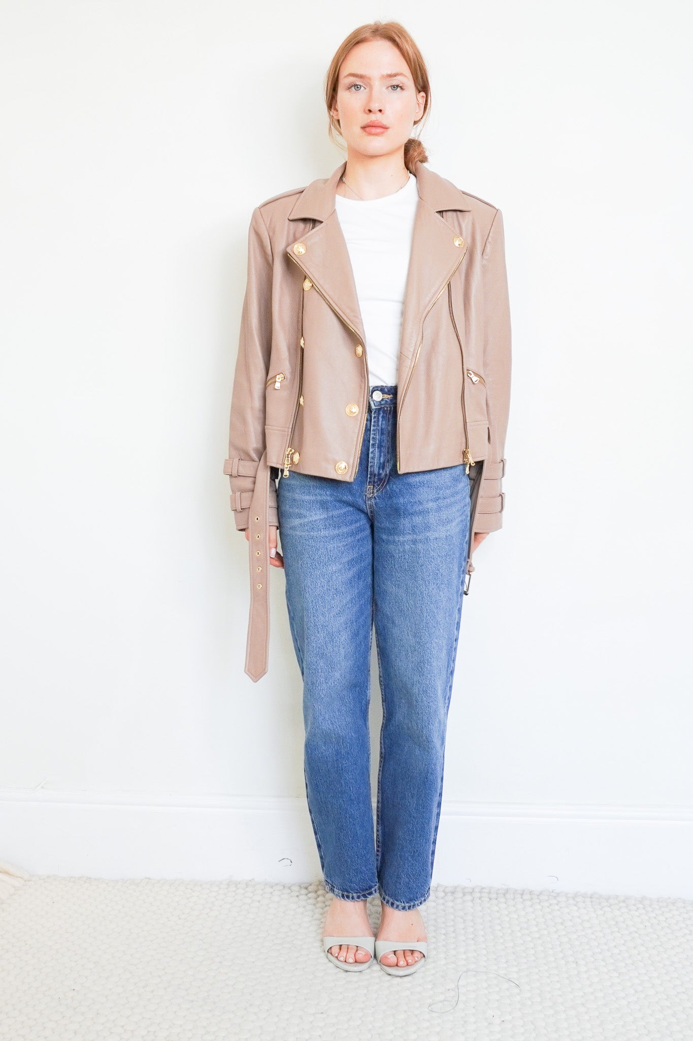 L' Agence Leather Jacket RRP £1200 | Authentic Preloved - Reloved Again