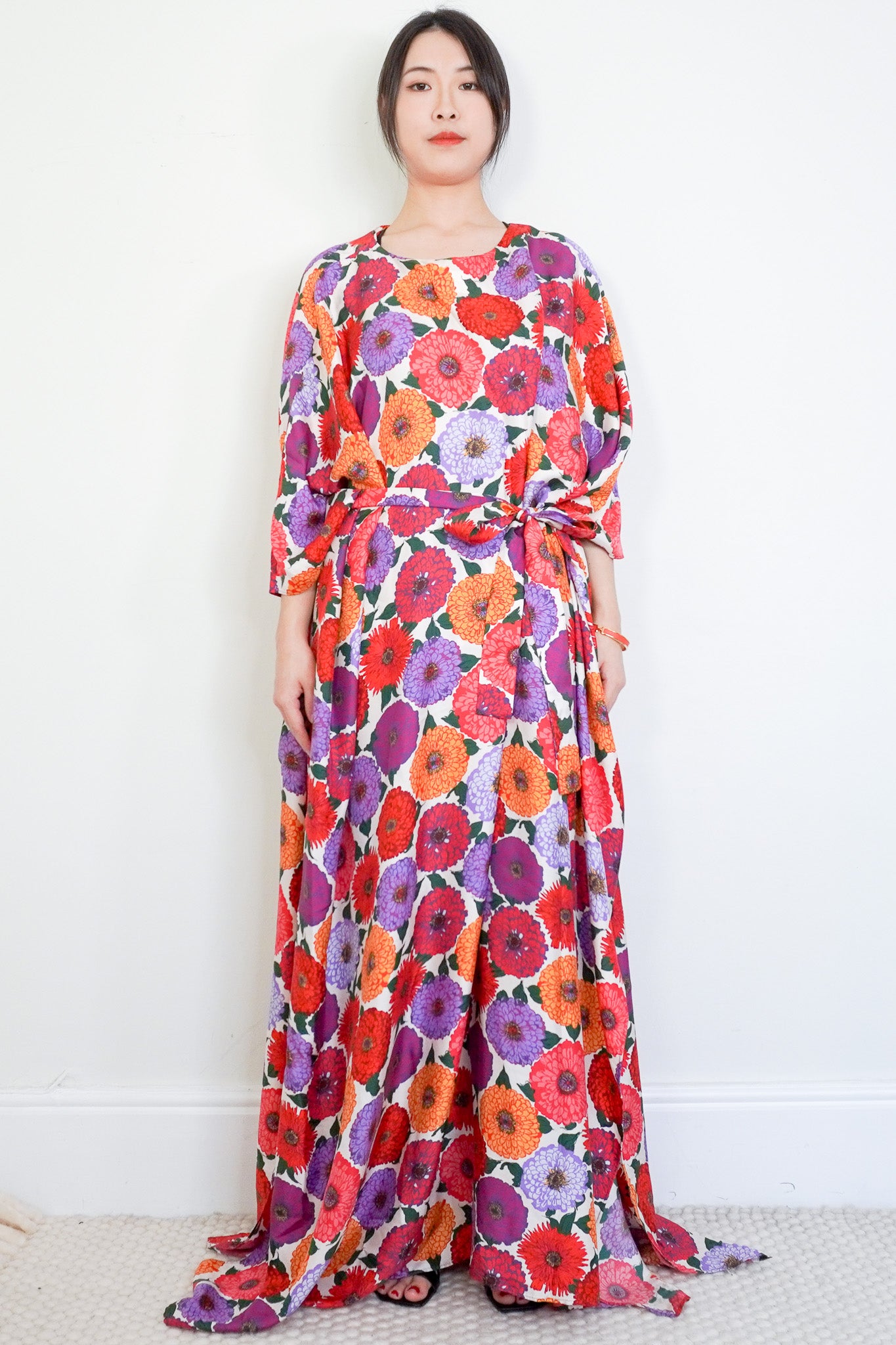 La-Double-J-Floral-Kaftan-front-picture-chelsea-london