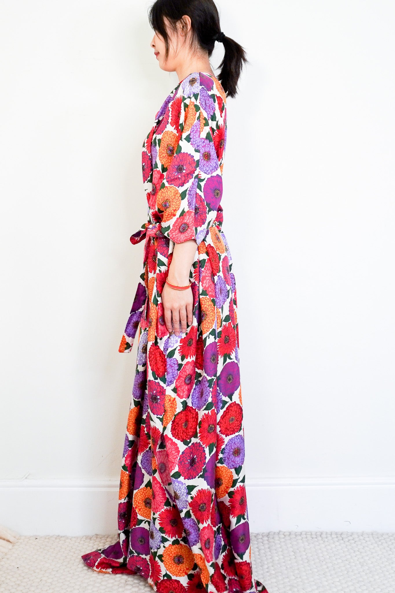 La-Double-J-Floral-Kaftan-side-picture