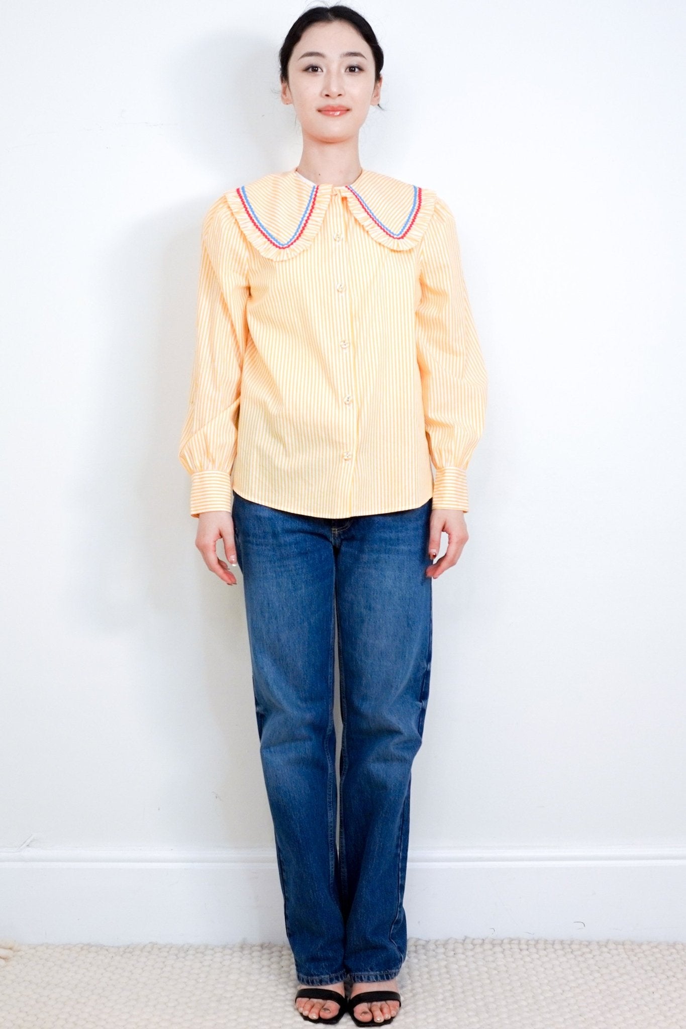 La Veste X Gucci Vault Orange Striped Shirt RRP £650 | Authentic Preloved - Reloved Again