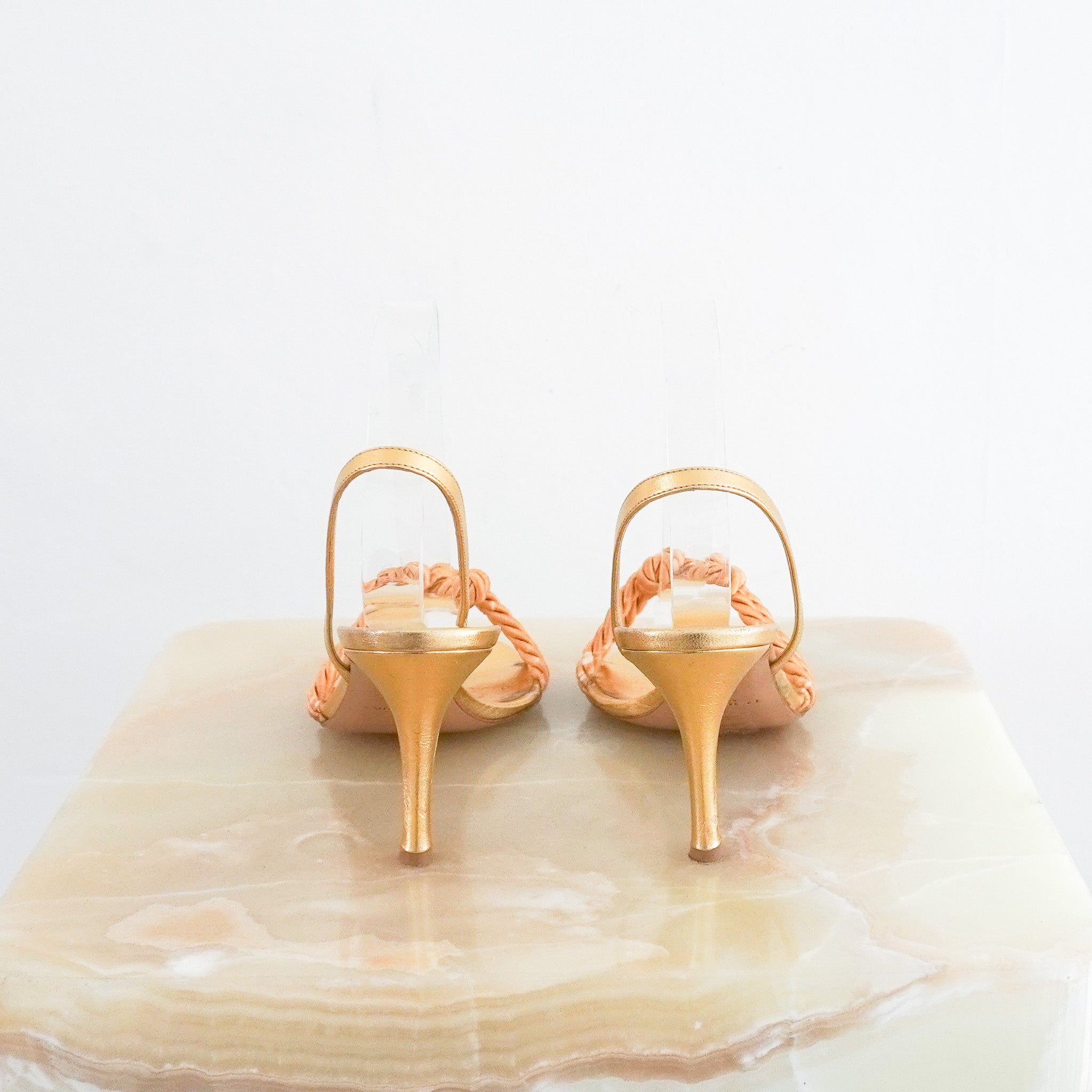 Le Monde de Beryl Gold Metallic High Heel | Authentic Preloved FINAL SALE - Reloved Again