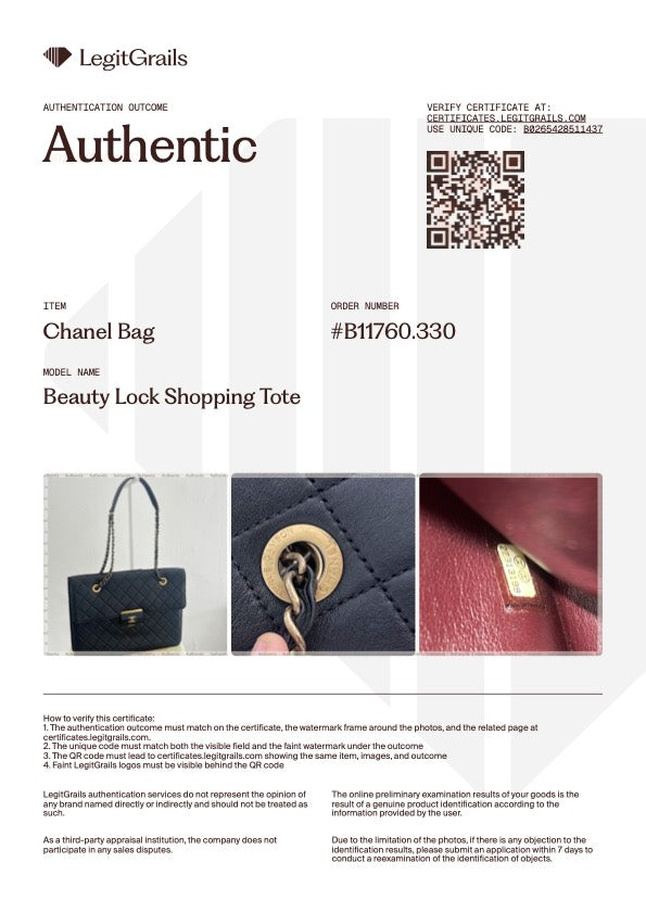 Chanel Black Lambskin Beauty Lock Shopping Tote Bag (RRP £4100) | Authentic Preloved