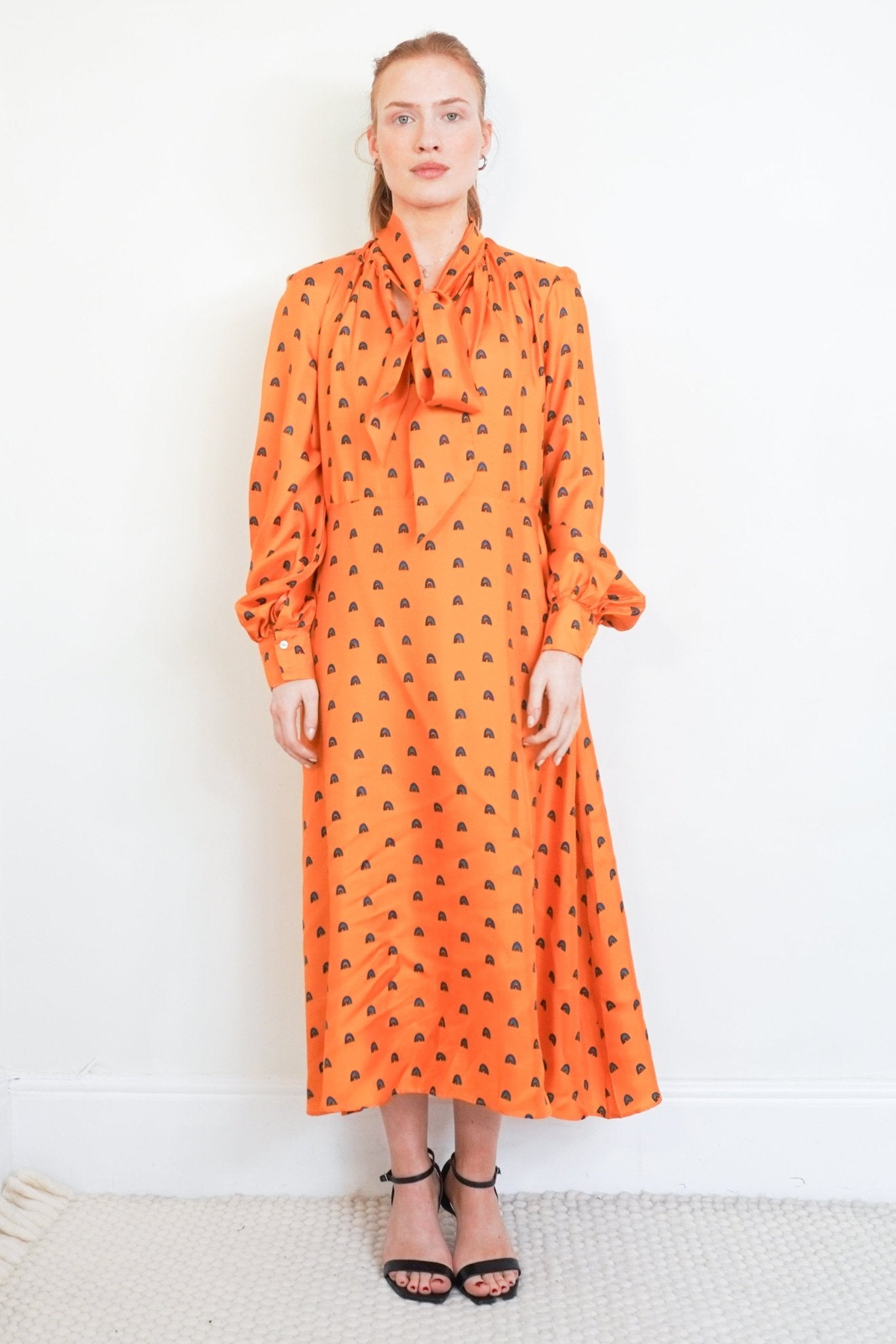 Lisou London Orange Dress RRP £350| Authentic & Preloved - Reloved Again