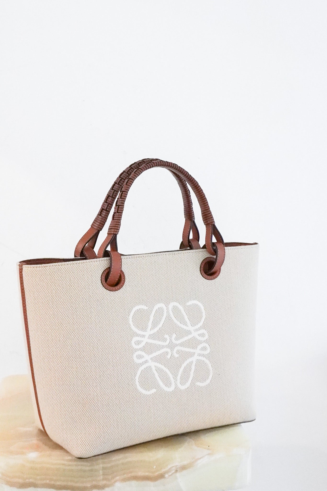 Loewe-Anagram-Canvas-Small-Tote-Bag-front-picture-chelsea-london