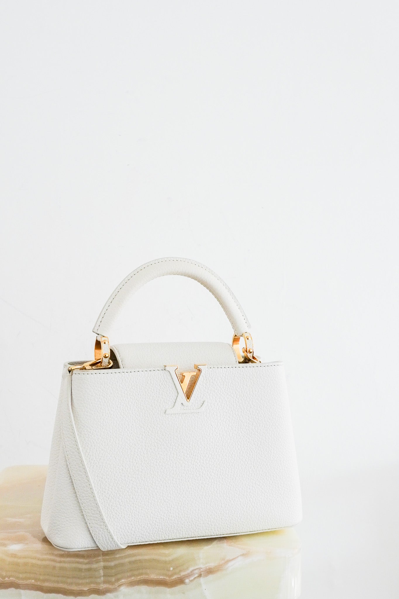 Louis-Vuitton-Capucines-BB-Bag-in-White-front-picture-chelsea-london