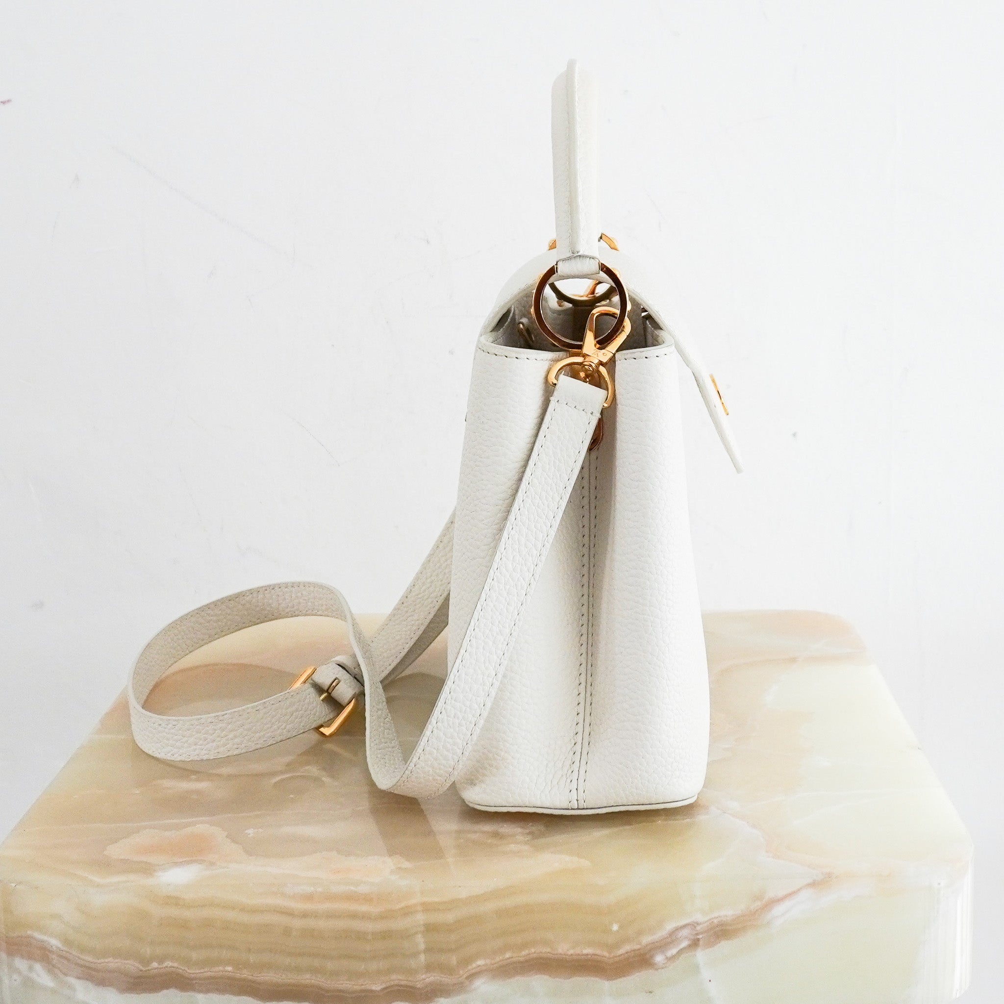 Louis-Vuitton-Capucines-BB-Bag-in-White-side-picture