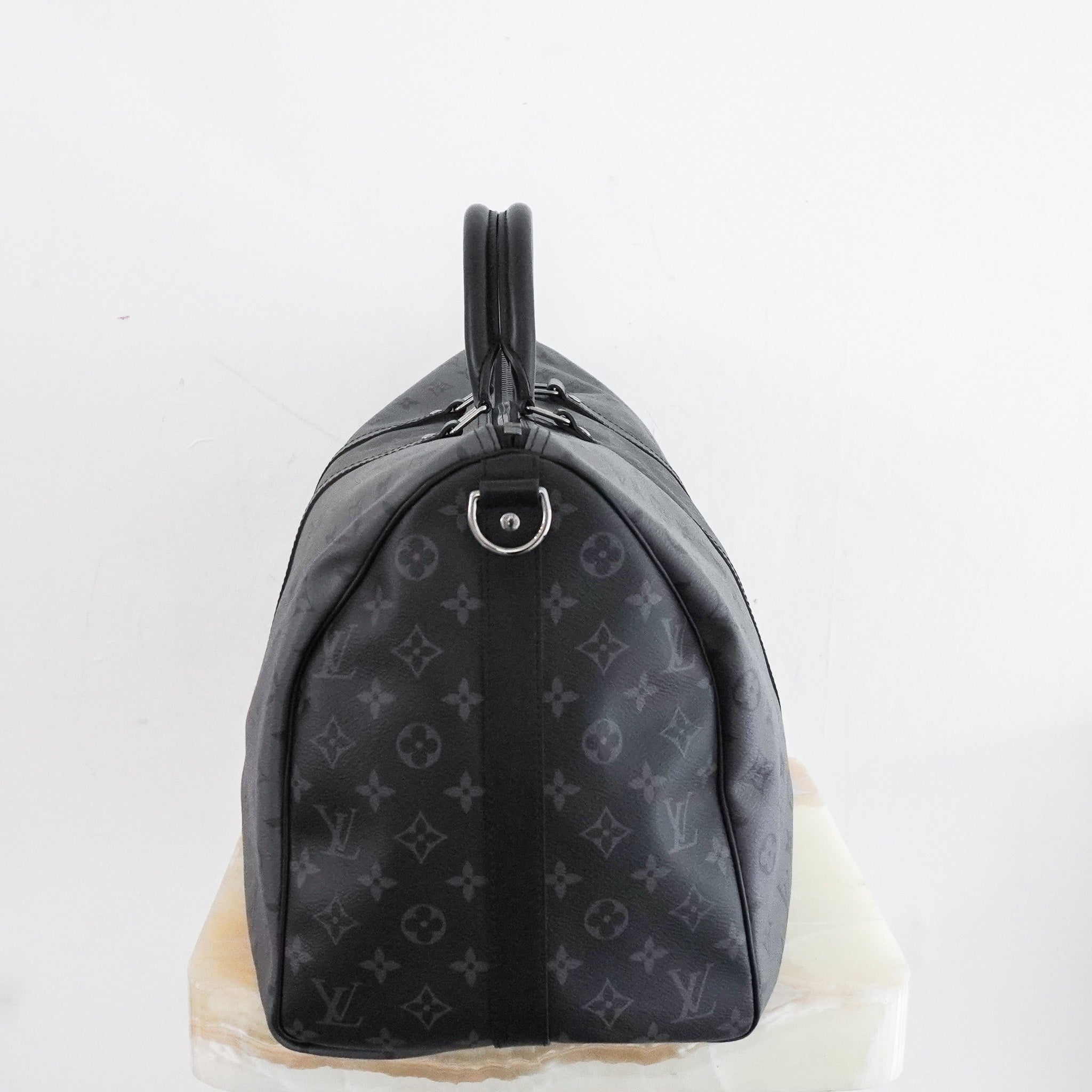 Louis Vuitton Keepall Bandoliere 50 Monogram Eclipse Bag RRP £2000 | Authentic Preloved - Reloved Again
